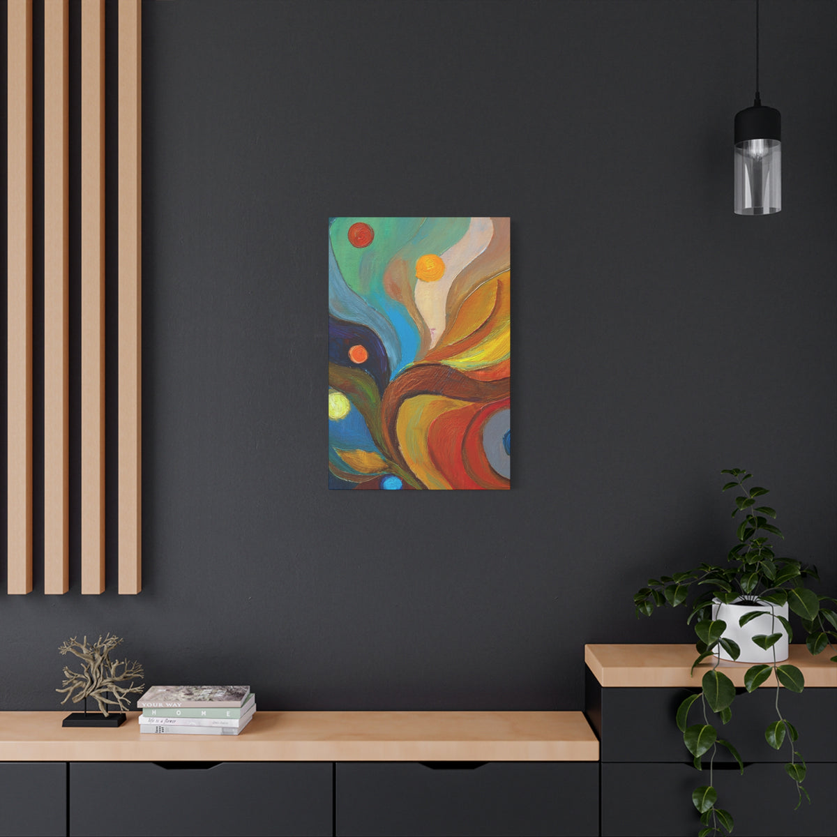 Abstract Oil Painting Print Canvas 20x24,20x30,24x30 24x32,24x36,30x40 32x48,36x48,40x60 Pine-Wood Inner Frame ABS-91