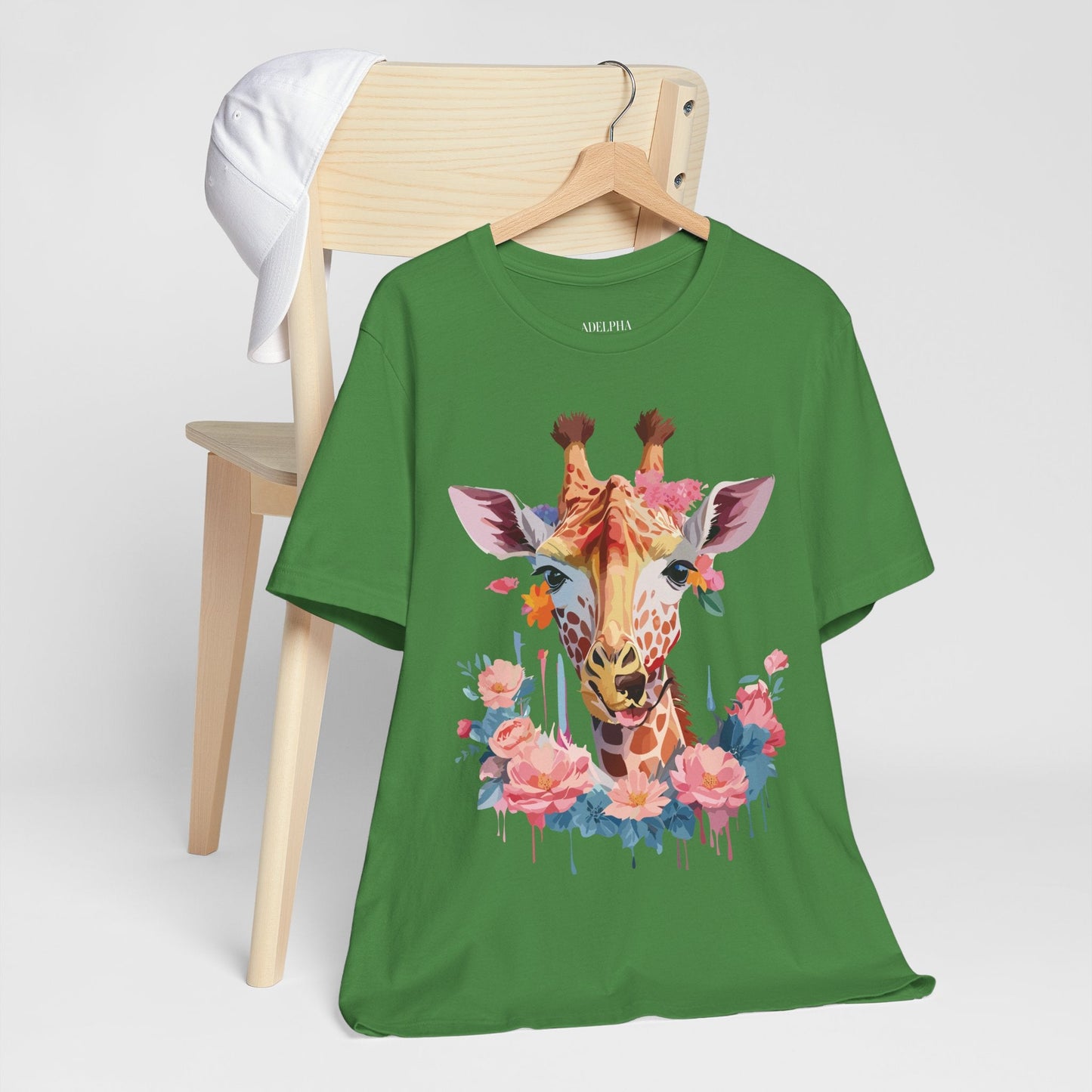 Giraffe Graphic Unisex 100 Cotton Vintage Animal Art T-Shirt 2