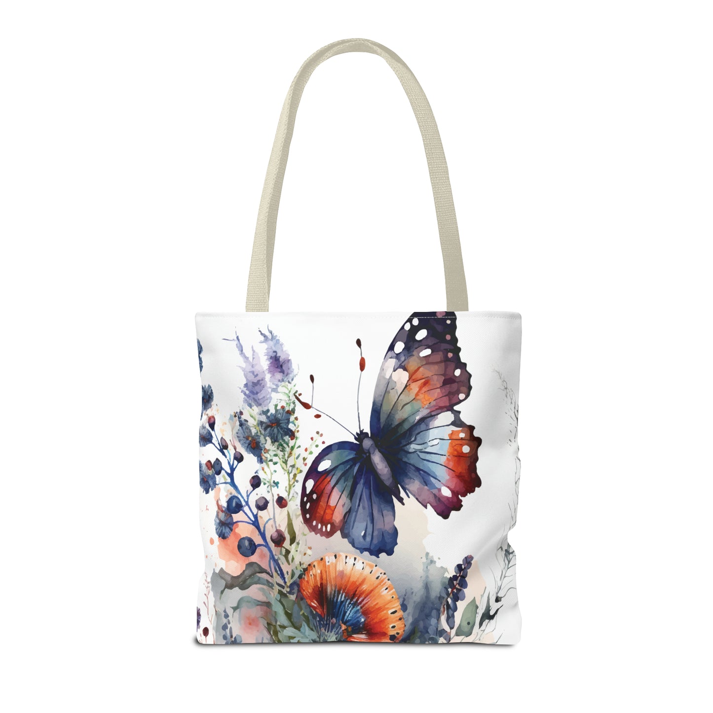 Canvas Bag with Butterfly Prints