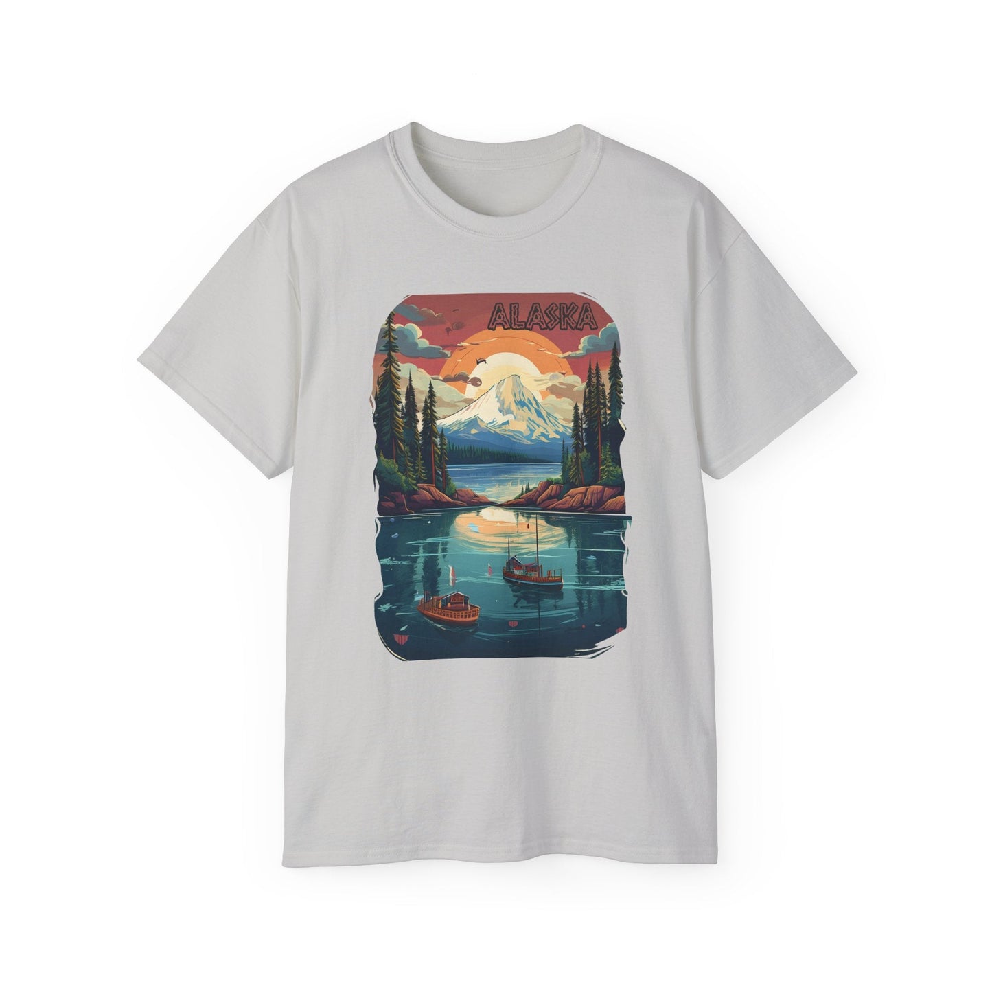 Alaska Graphic Unisex Cotton T‑Shirt 3