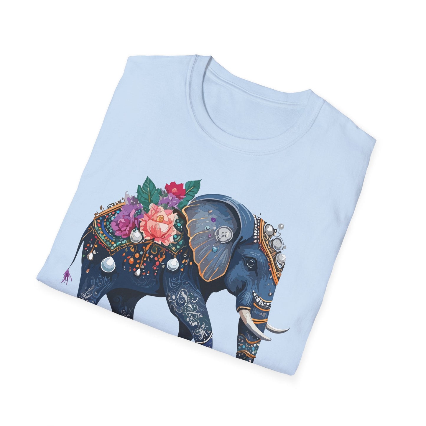 Elephant T Shirt Unisex Softstyle Tee Gildan 64000 100 Percent Cotton Comfort Everyday