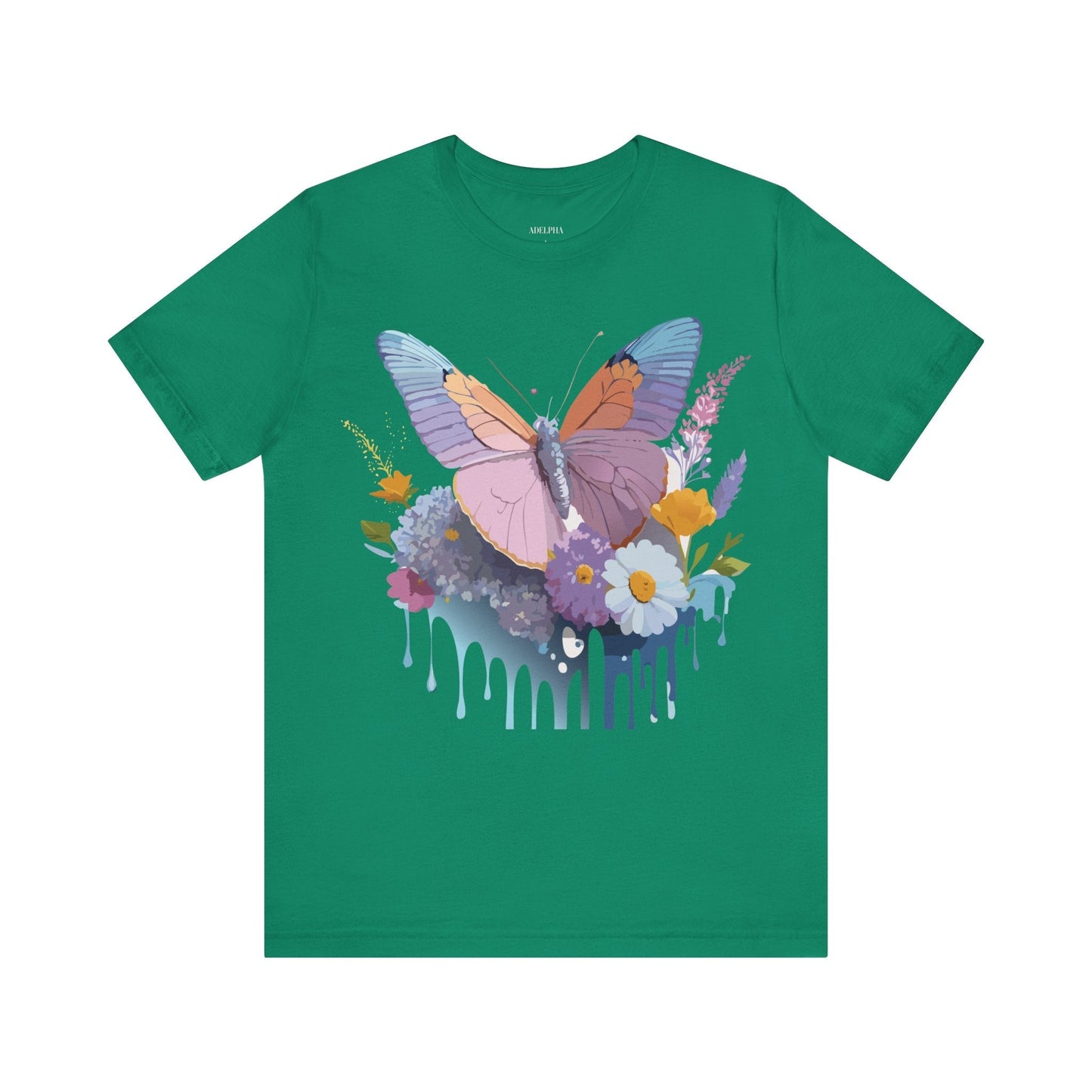 Butterfly Graphic Tee Unisex Short Sleeve Vintage Inspired Art Adelpha