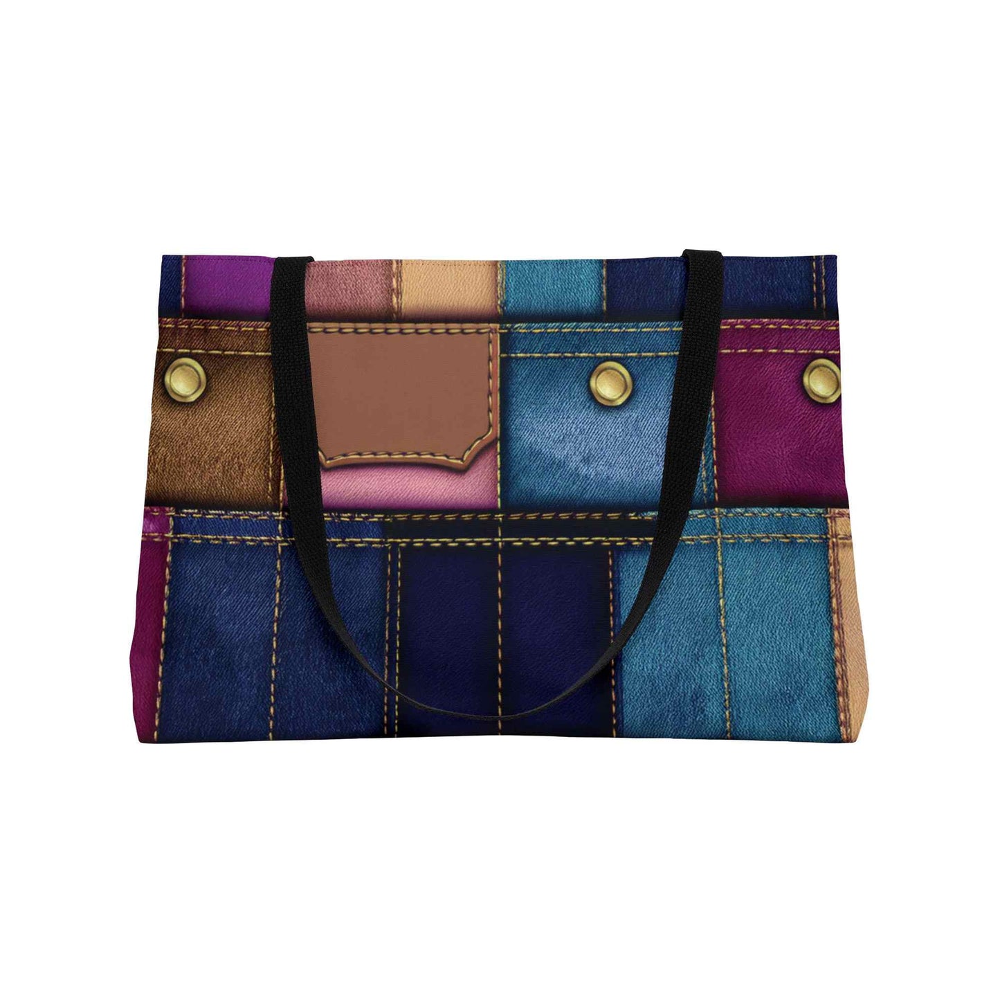 Denim Color Imitation Print Unisex  Yoga Bag  Spun Polyester 24x13 Canvas Gym Bag 35-2