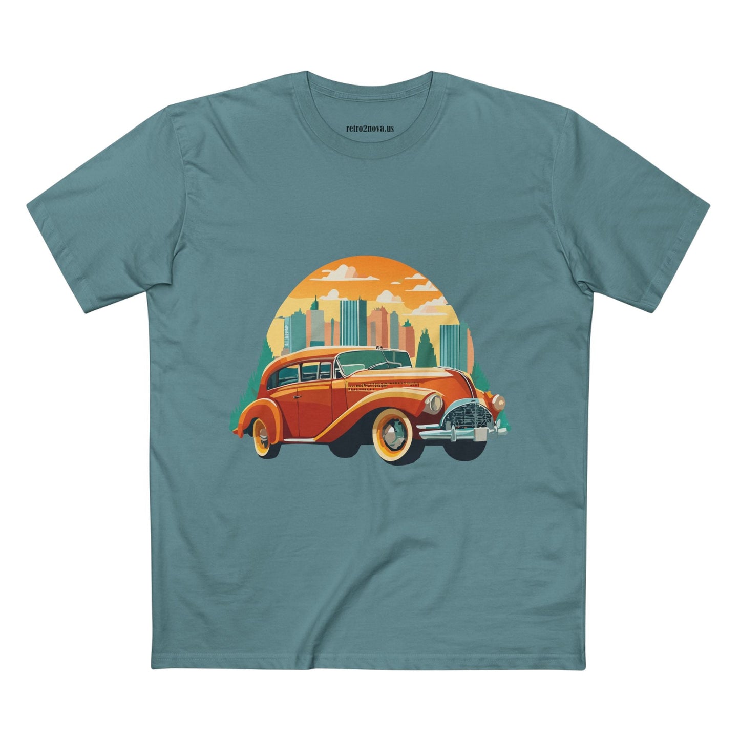 Retro Car Shirts Vintage Car Tee By Retro2Nova Unisex Premium Cotton Original Art Design Collection