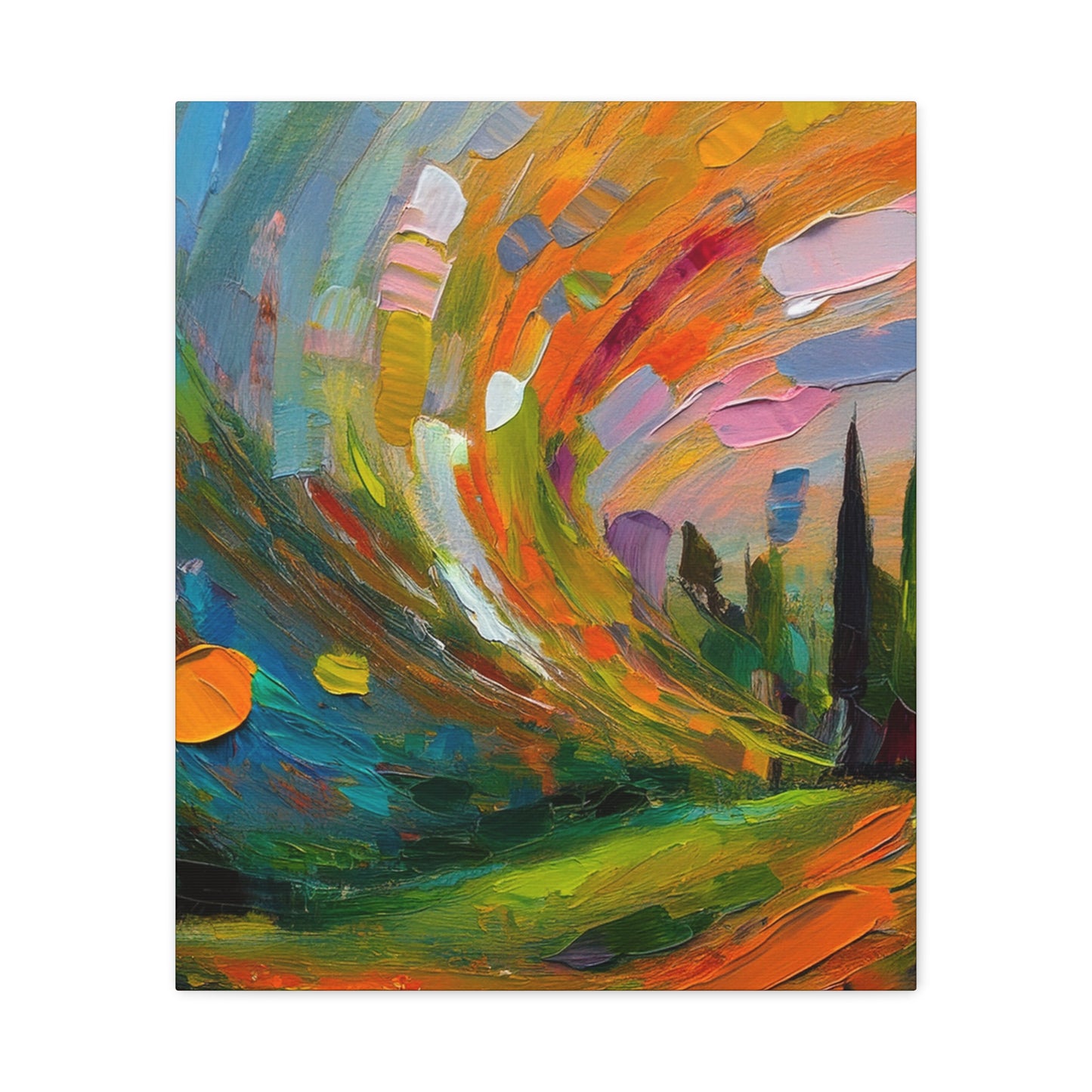 Abstract Oil Painting Print Canvas 20x24,20x30,24x30 24x32,24x36,30x40 32x48,36x48,40x60 Pine-Wood Inner Frame ABS-119