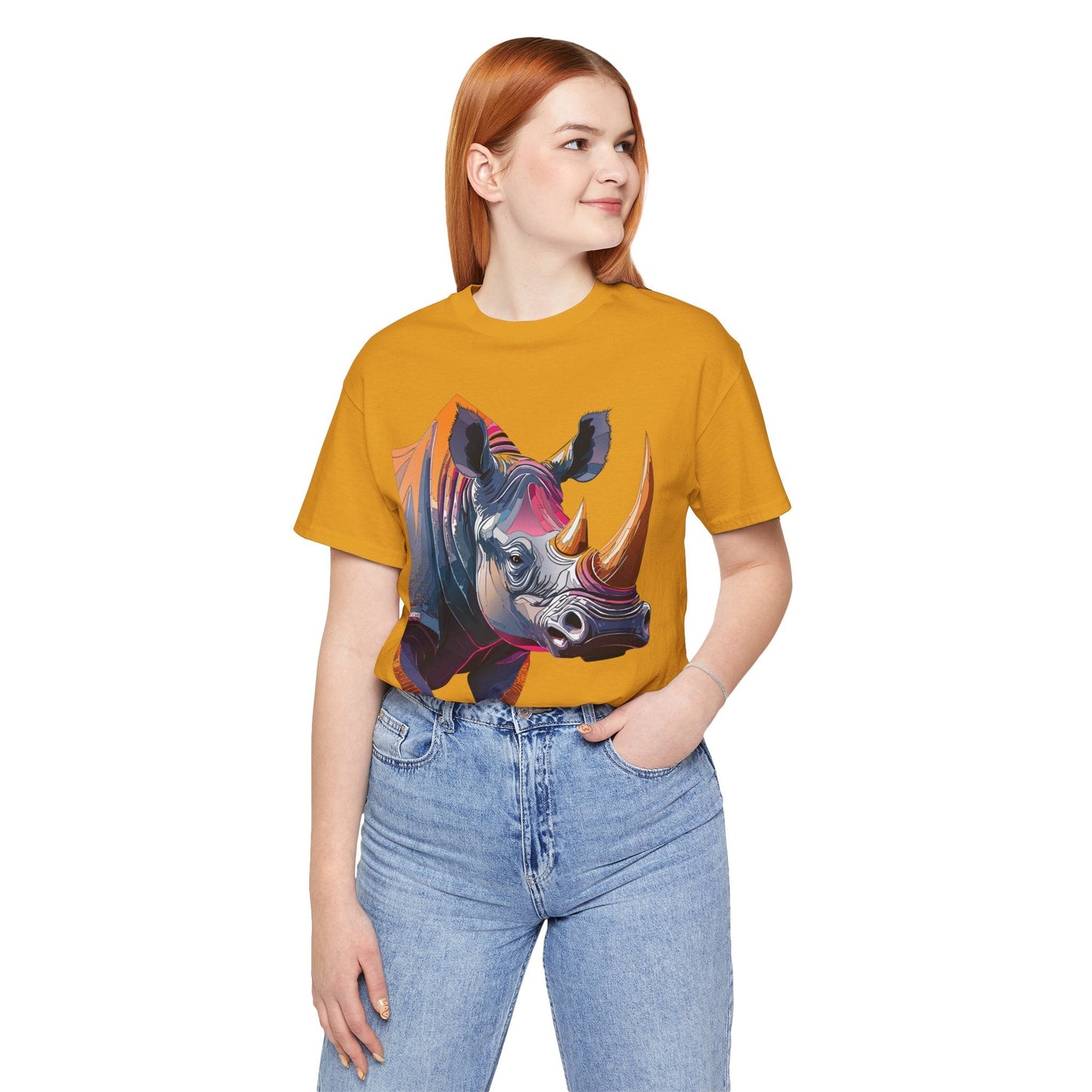 Unisex Animal Print Tee Shirt Featuring Wild Animals Art Design For Everyday Wear