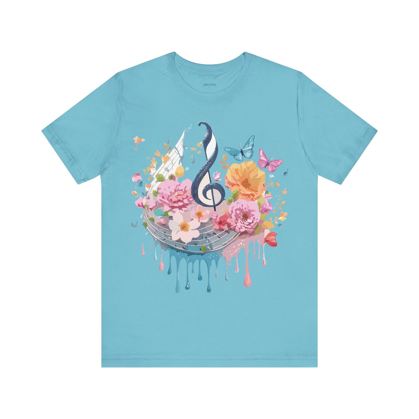 Adelpha Graphic T Shirt Unisex Jersey Short Sleeve Vintage Inspired Artwork Music Tee