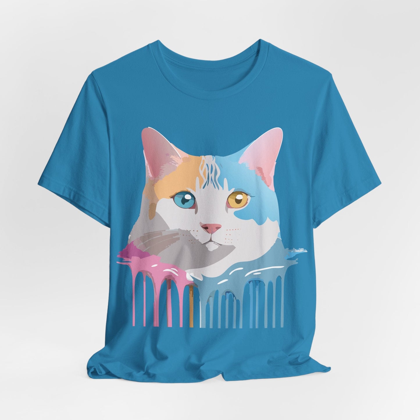 Unisex Cat Shirt Graphic Tee With Vintage Adelpha Art Design