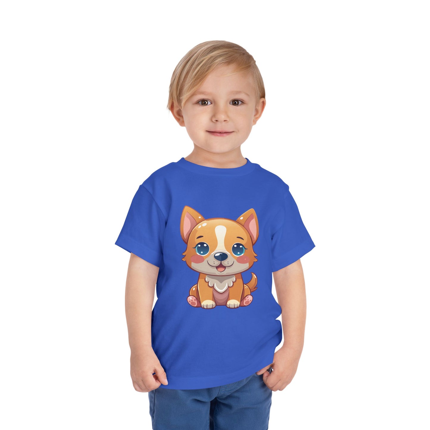 Bonita camiseta de manga corta para niños pequeños con diseño de cachorro: regalo adorable para amantes de las mascotas (2 a 5 años)