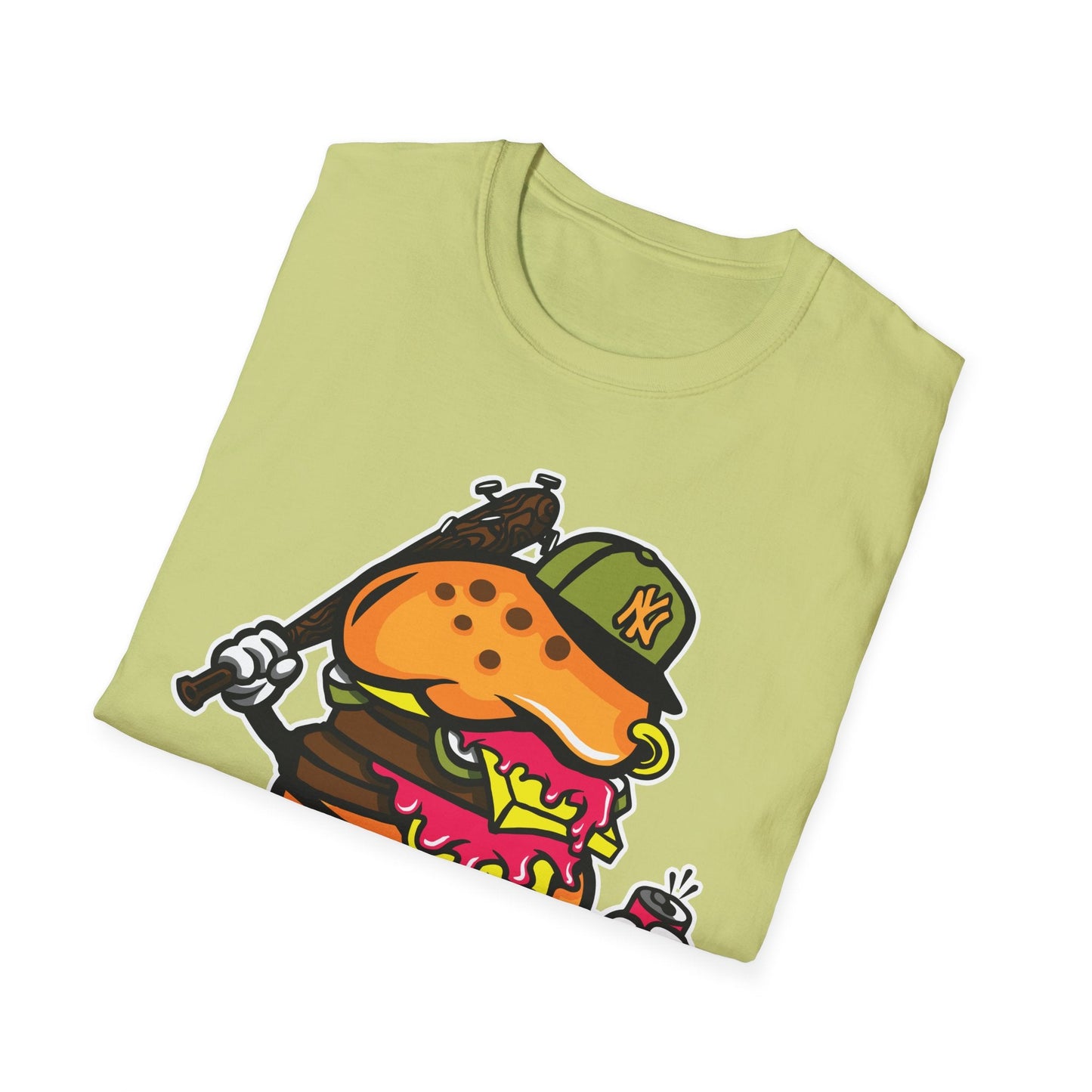 Unisex Cartoon T Shirt Funny Animation Tee Gildan Softstyle 64000 100 Percent Cotton