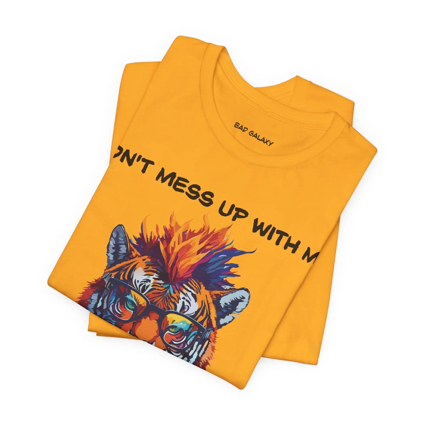 Bad Galaxy Animal T Shirt 100 Percent Cotton Eco Friendly Ink Made in USA Durable Stitching