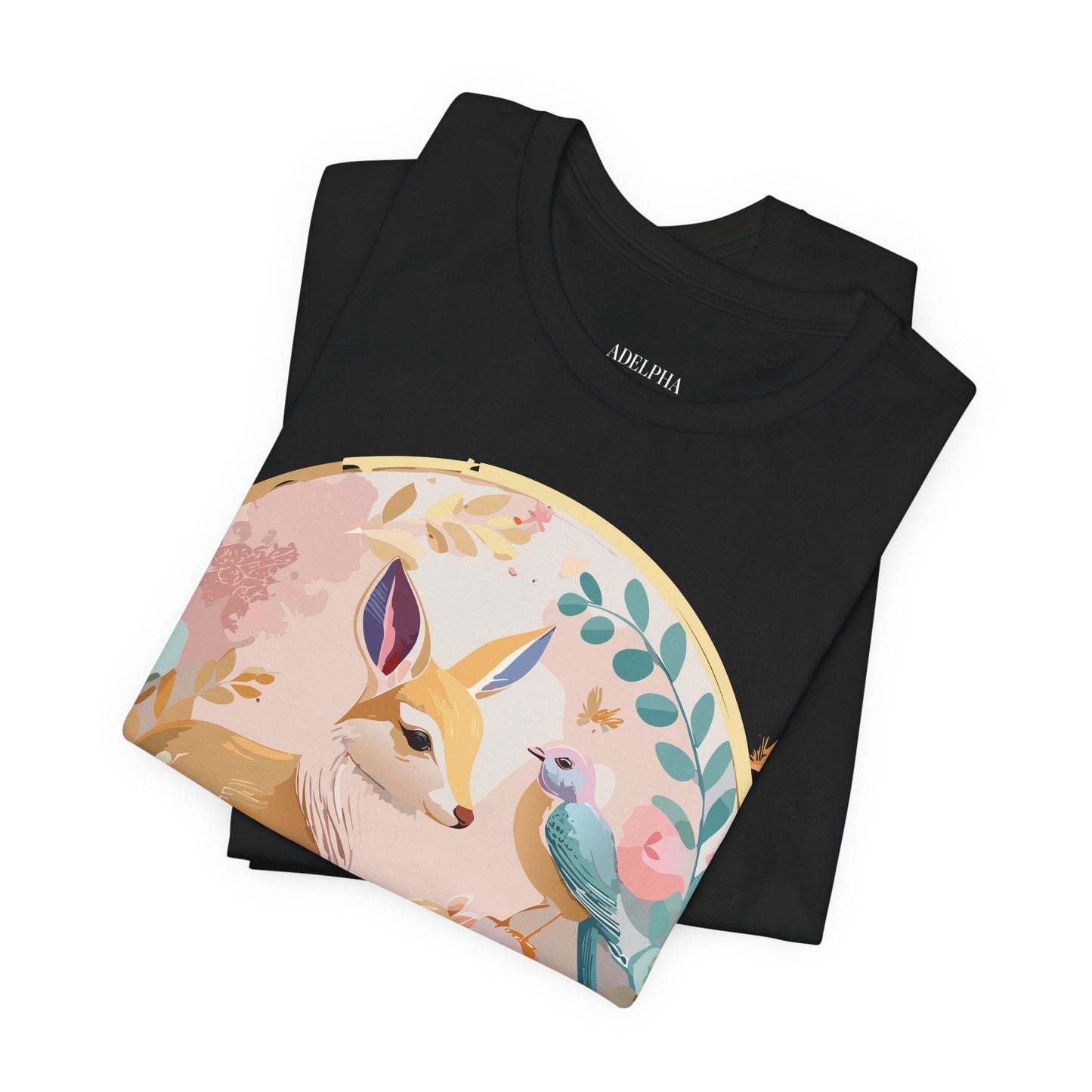 Adelpha Medallion Graphic Tee Unisex Short Sleeve Shirt Vintage Inspired Art Design