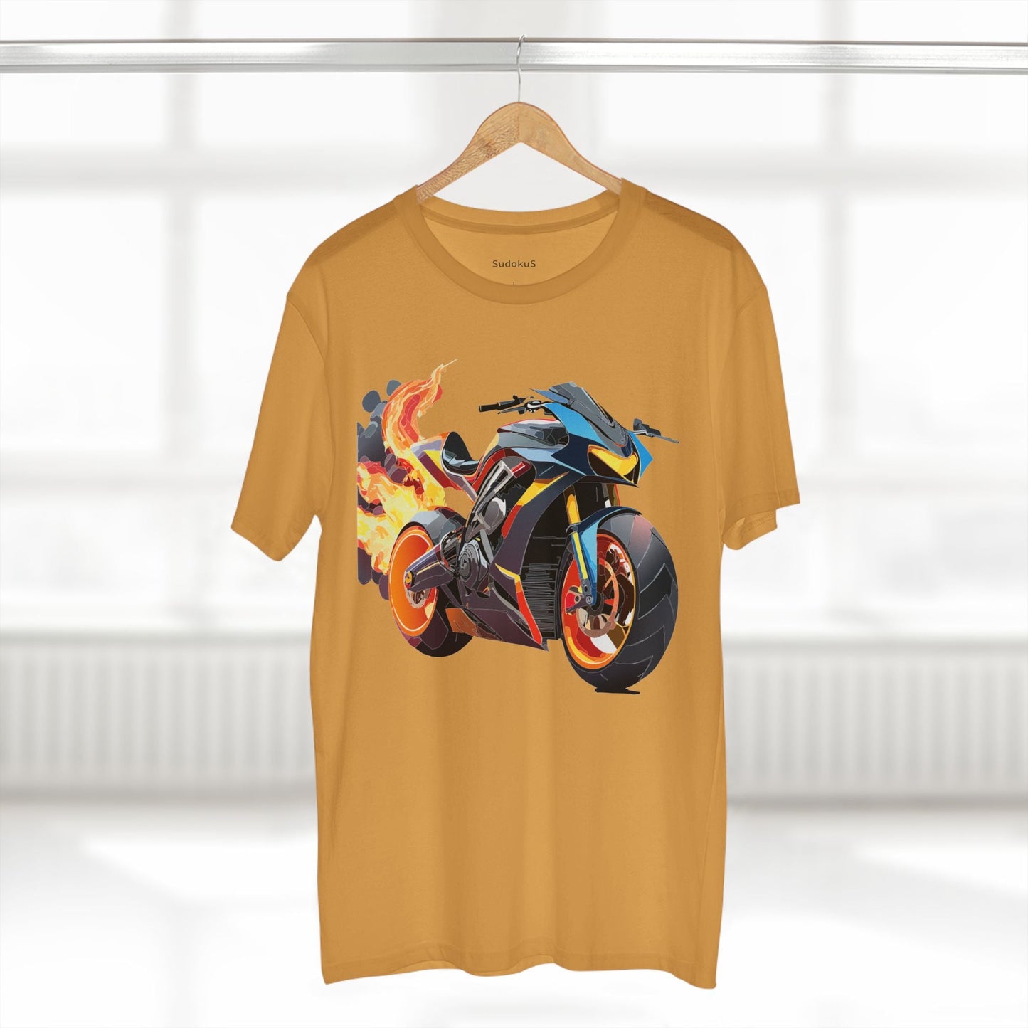 Moto Bike Graphic Unisex 100 Cotton Staple Tee 20
