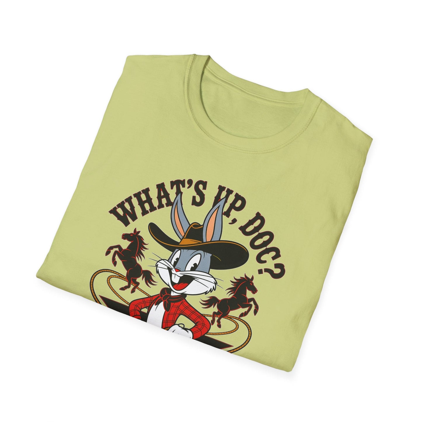 Bugs Bunny Shirt Unisex Cartoon T Shirt With Animation Design Softstyle Gildan 64000
