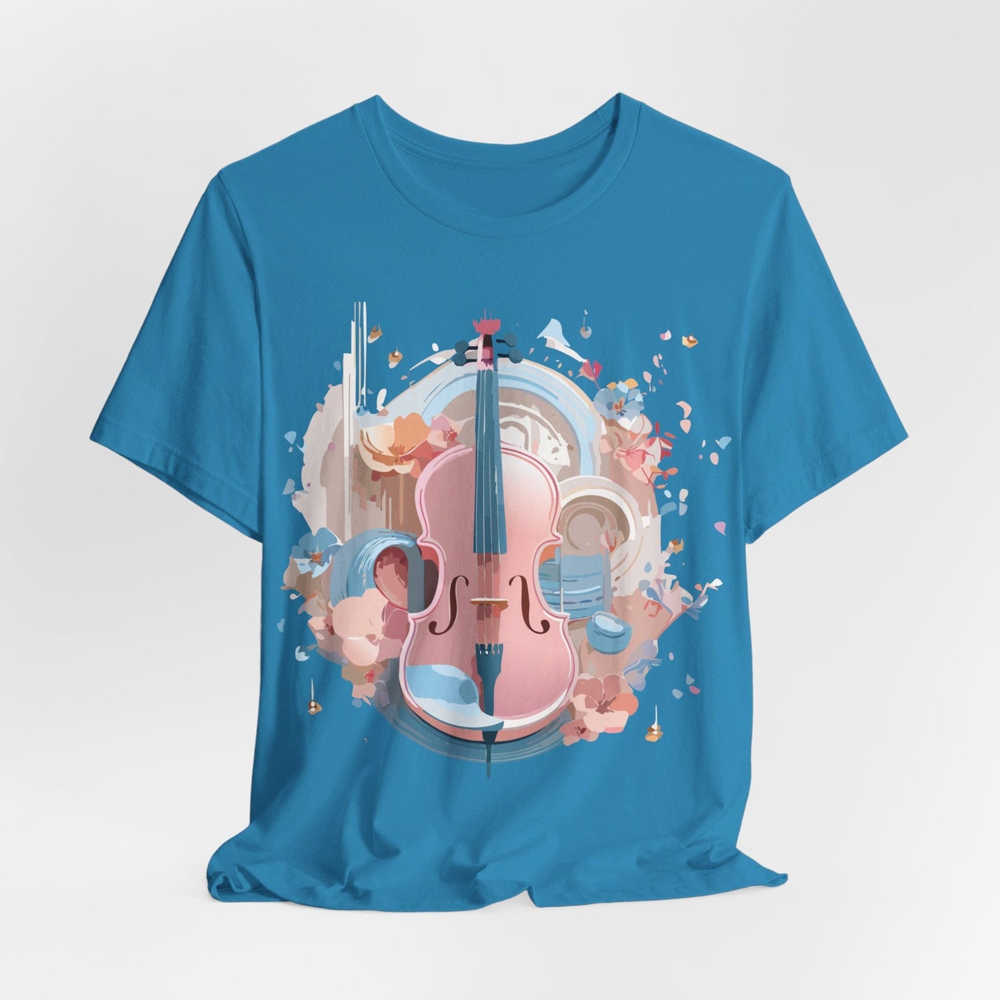 Music T Shirt Unisex Graphic Tee By Adelpha Art Design Vintage Inspired Short Sleeve