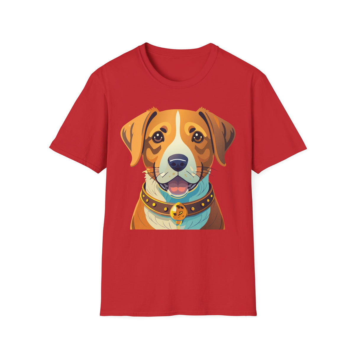 Happy Brown Dog Face T-Shirt | Cute Pet Portrait Tee