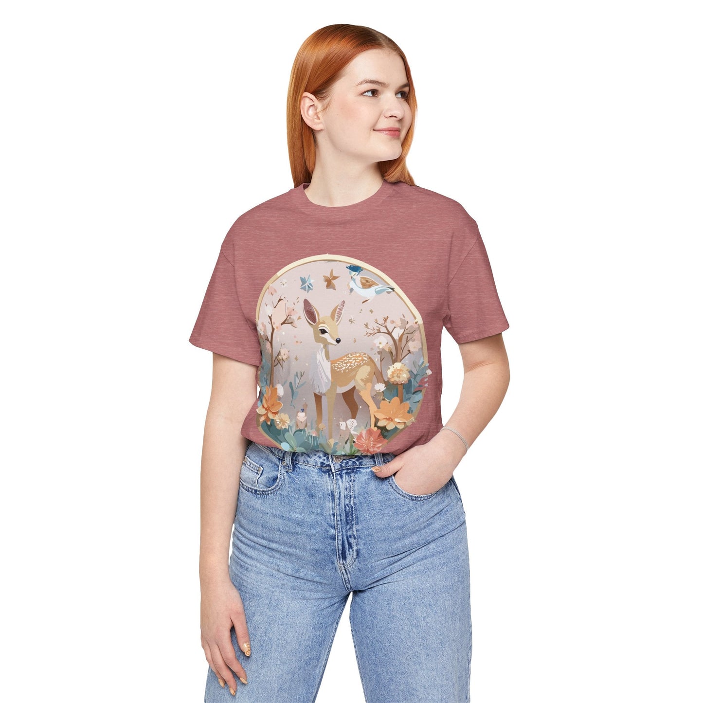 Medallion Graphic Unisex 100 Cotton Vintage Animal Medal Artwork Tee 9