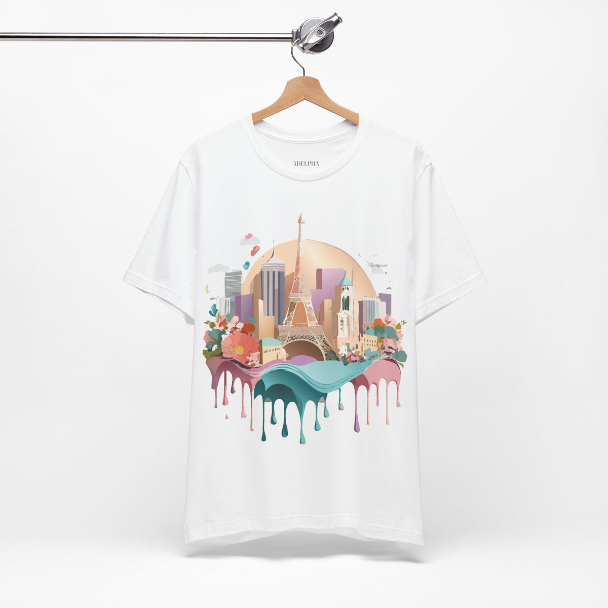 Unisex Cotton Bella+Canvas Tee with Paris