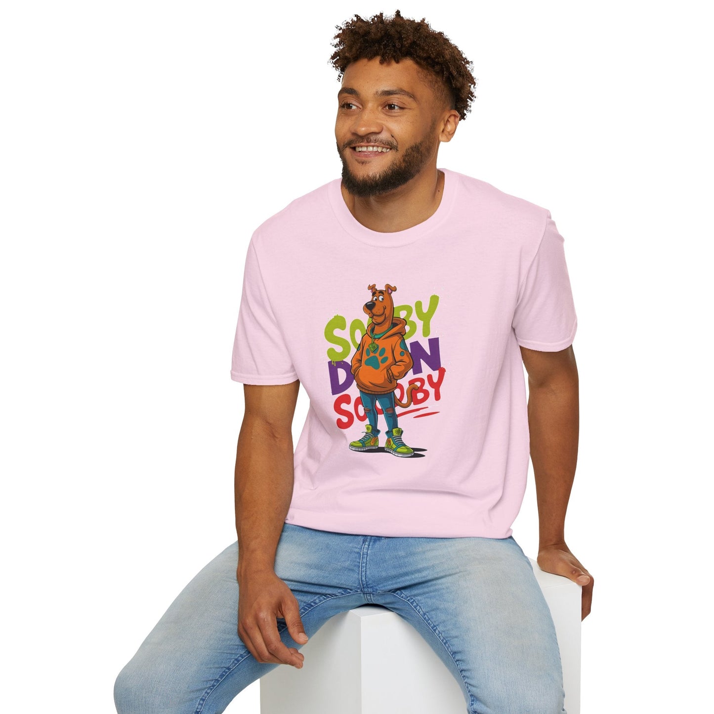 Unisex Cartoon T Shirt With Animation And Funny Animals Tee Gildan Softstyle 64000
