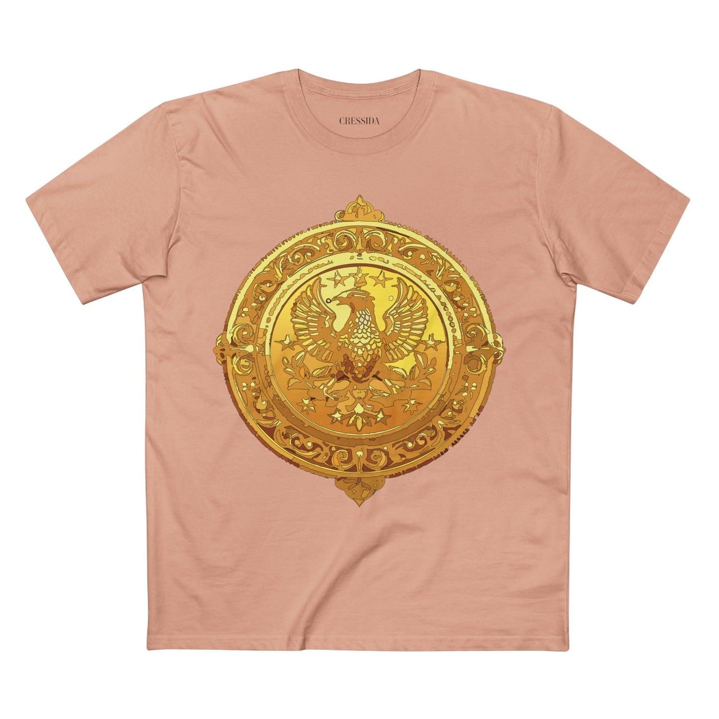 Antique Gold Coin Graphic Design T-Shirt Unisex 100 Cotton With Golden Print Artwork Tee 25