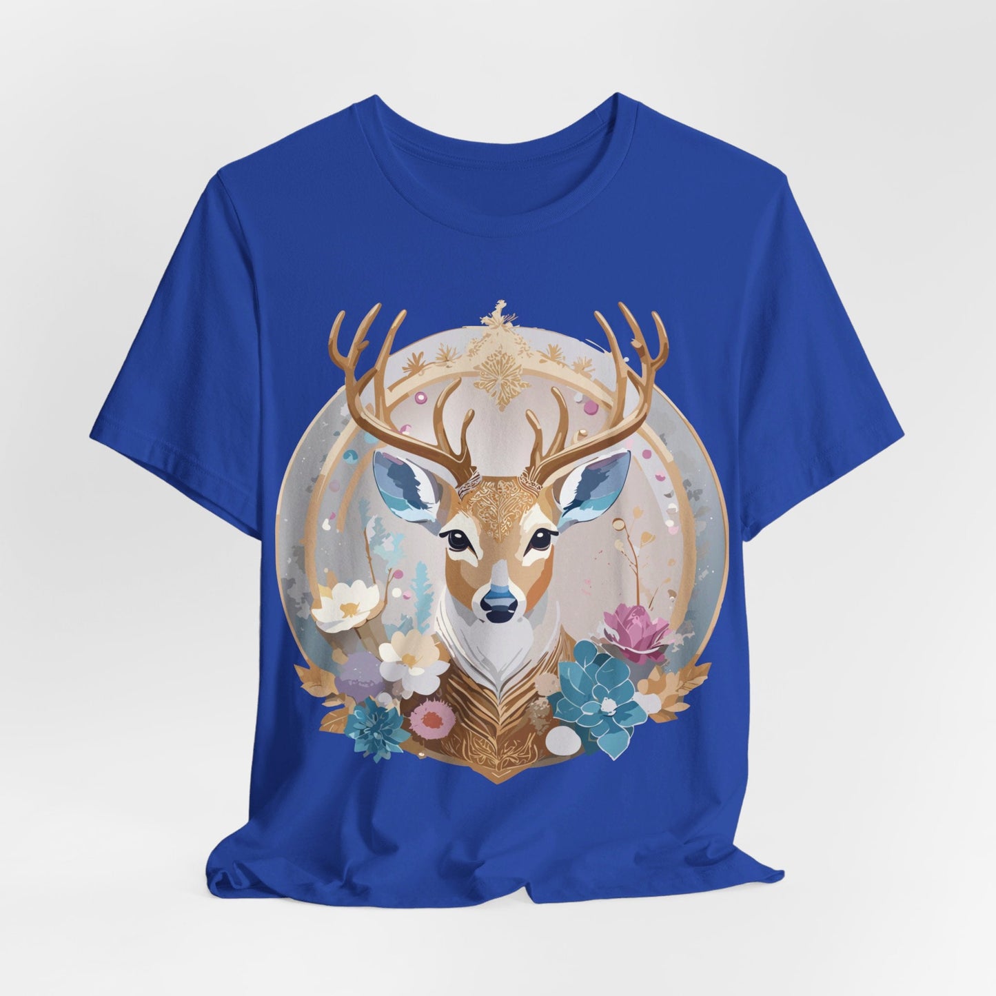 Medallion Graphic Unisex 100 Cotton Vintage Animal Medal Artwork Tee 71