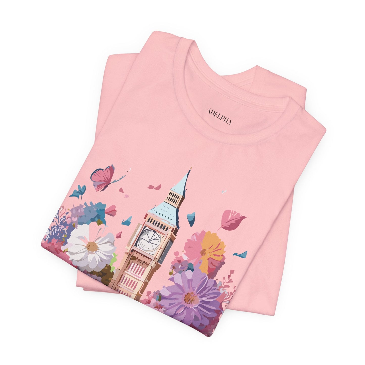 Adelpha London Tourist Unisex Graphic Tee Vintage Inspired Art Design Short Sleeve Shirt