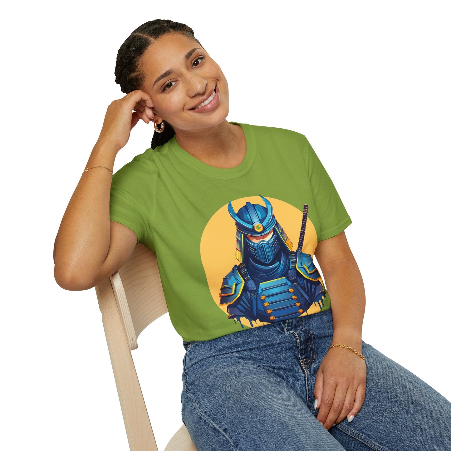 Samurai Shirt Unisex Softstyle T Shirt 100 Percent Ring Spun Cotton Tee For Everyday Comfort