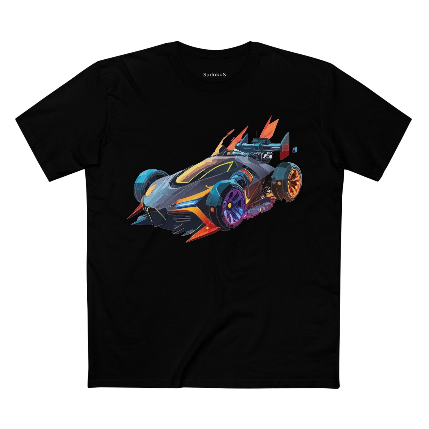 Car Graphic Unisex 100 Cotton Staple Tee 14