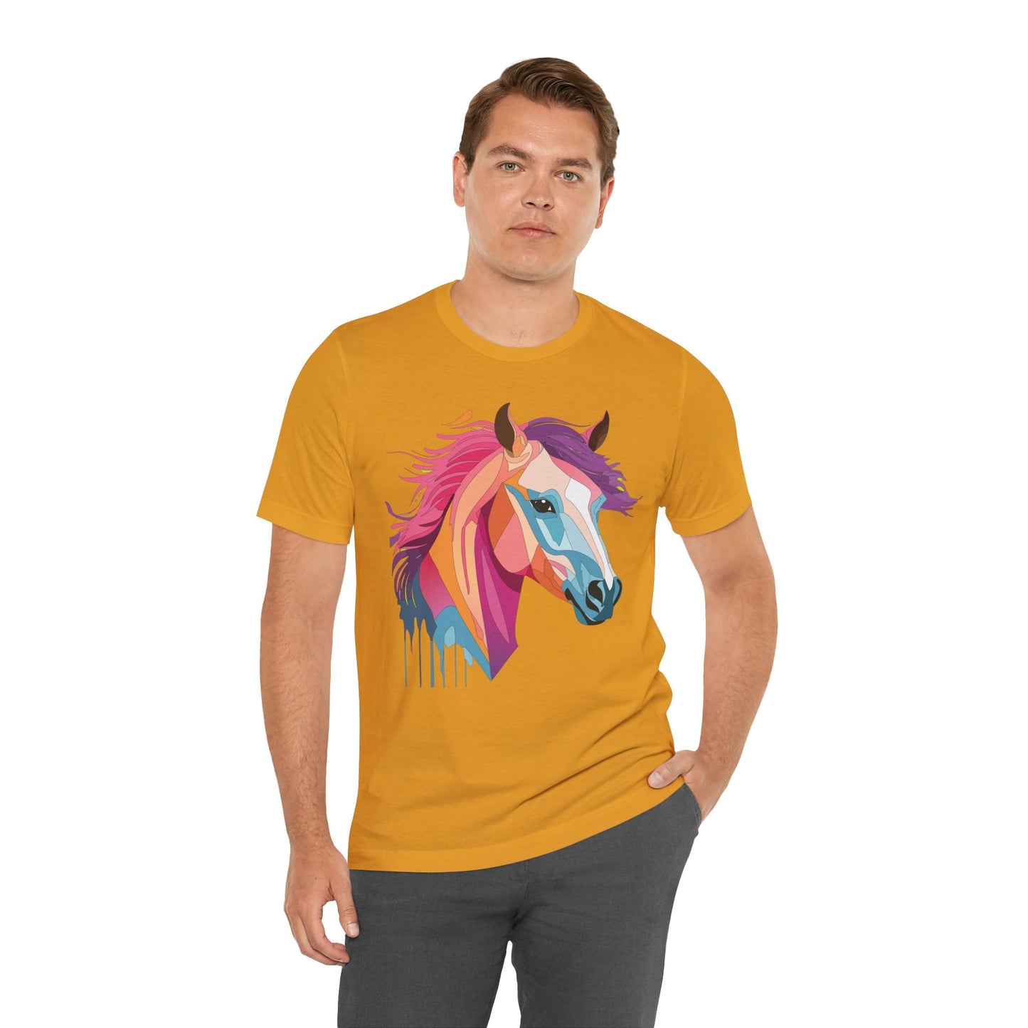 Unisex Animal Shirt Art Design Short Sleeve With Wild Animals Graphic Print Comfort Tee