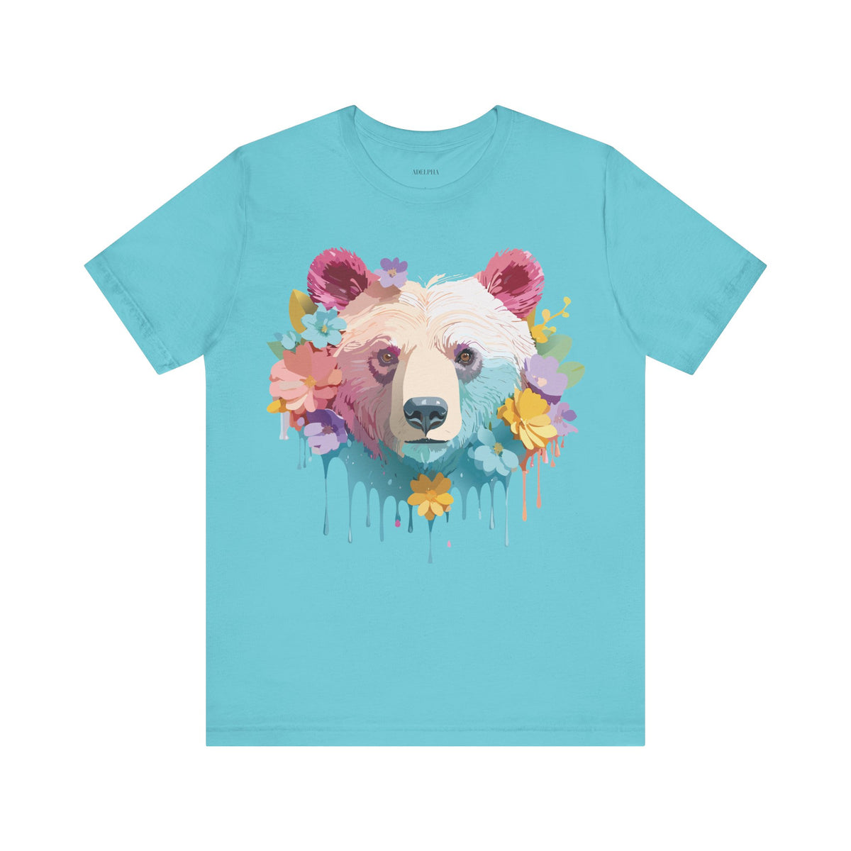 Bear Graphic Design Tee Bella+Canvas Unisex 100 Cotton Tee Shirt a117