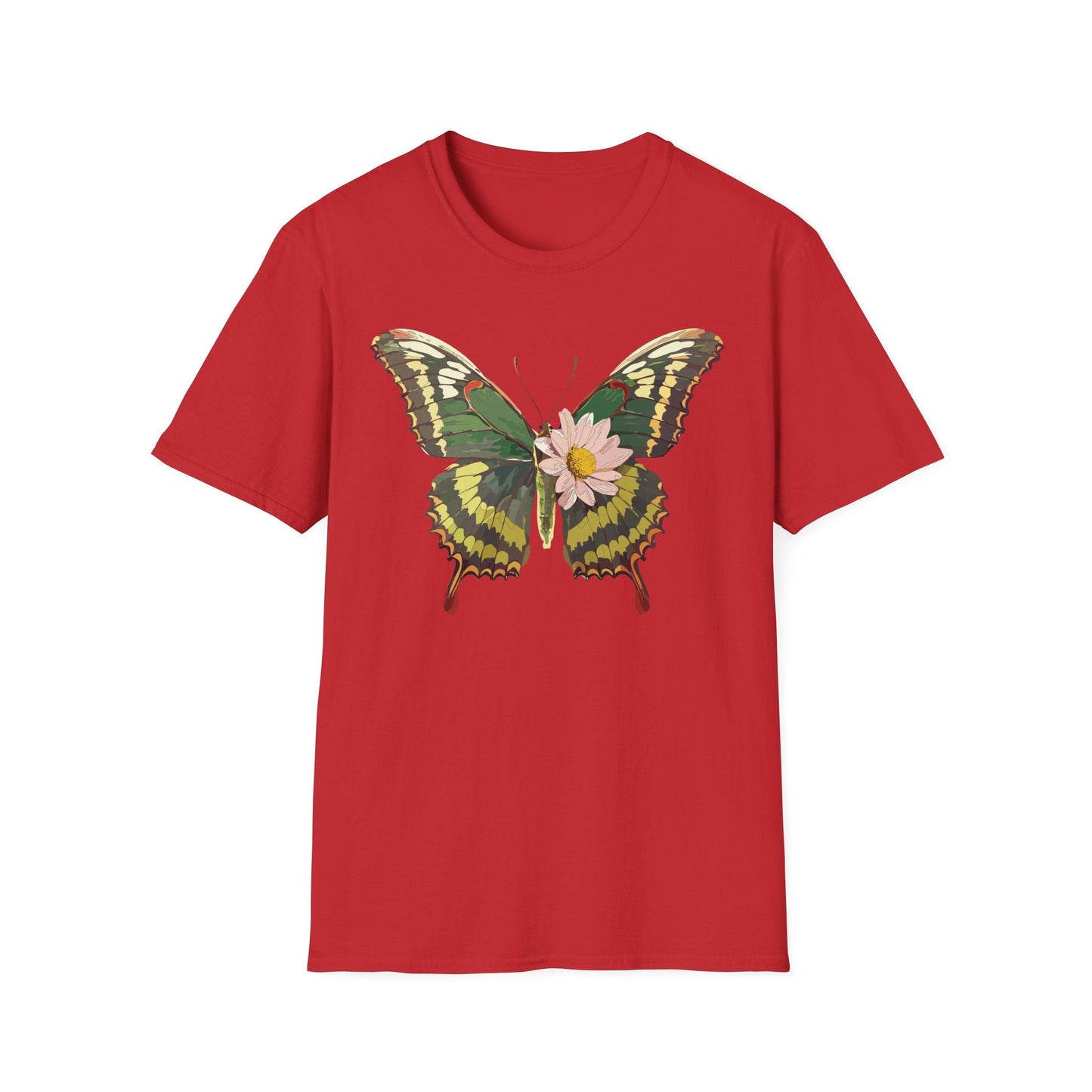 Butterfly Shirt Unisex Monarch Butterfly Tee Gildan Softstyle 64000 100% Ring Spun Cotton