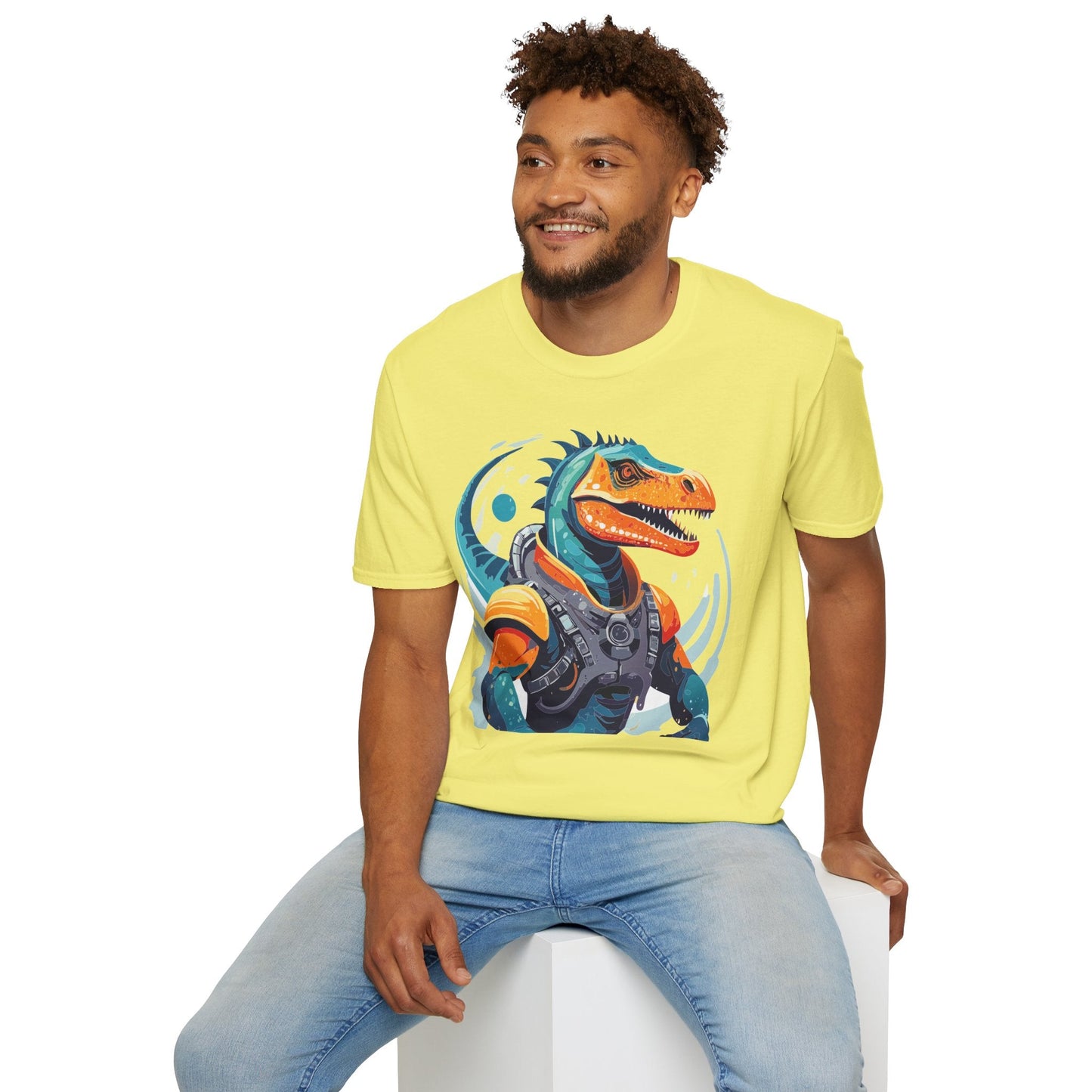Gildan Alien Cosmos T Shirt Unisex Softstyle 64000 Cotton Tee With Alien Art Design Graphic Print