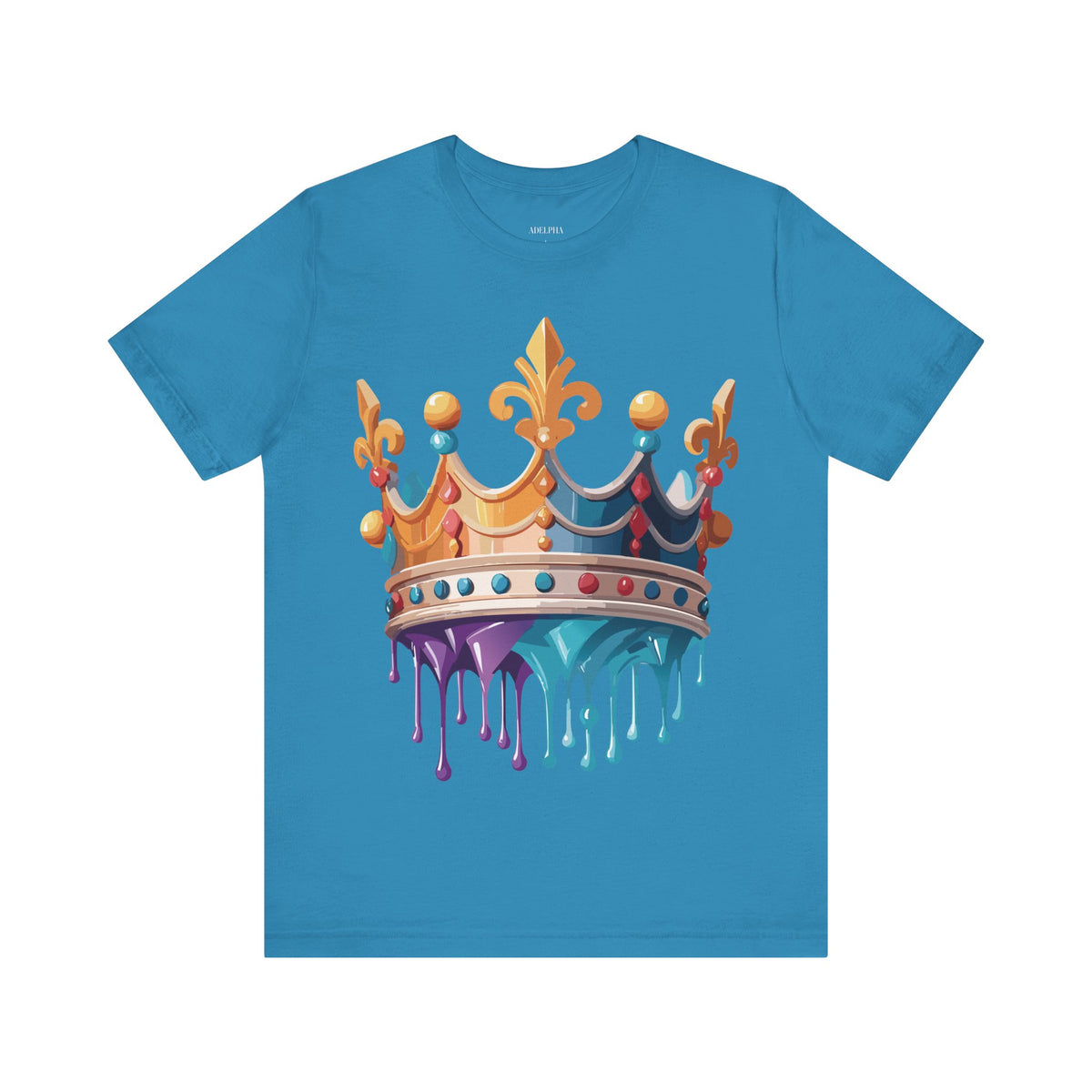 Crown Graphic Unisex Cotton Bella+Canvas Tee with Art Design m19