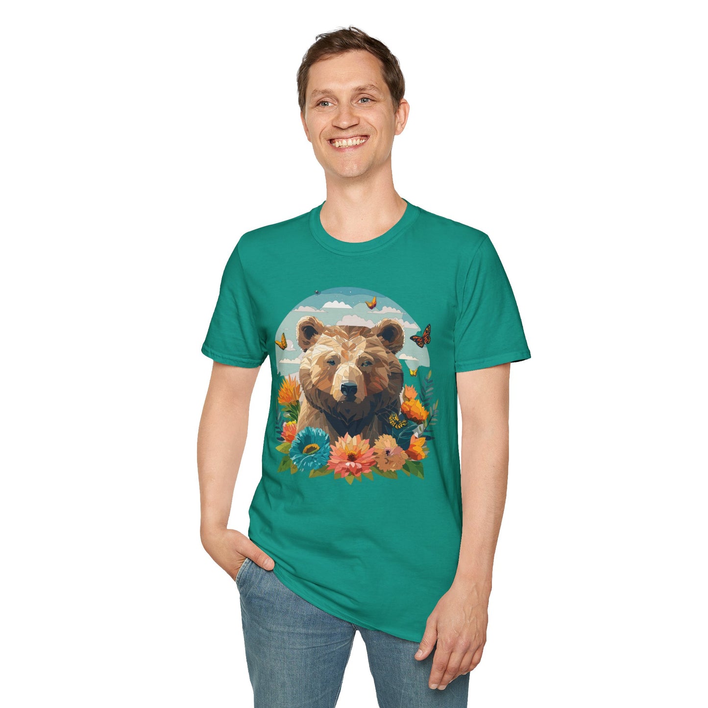 Bear T-Shirt, Teddy Bear T Shirt, Shirt with Bear, Shirt with Animal - 4