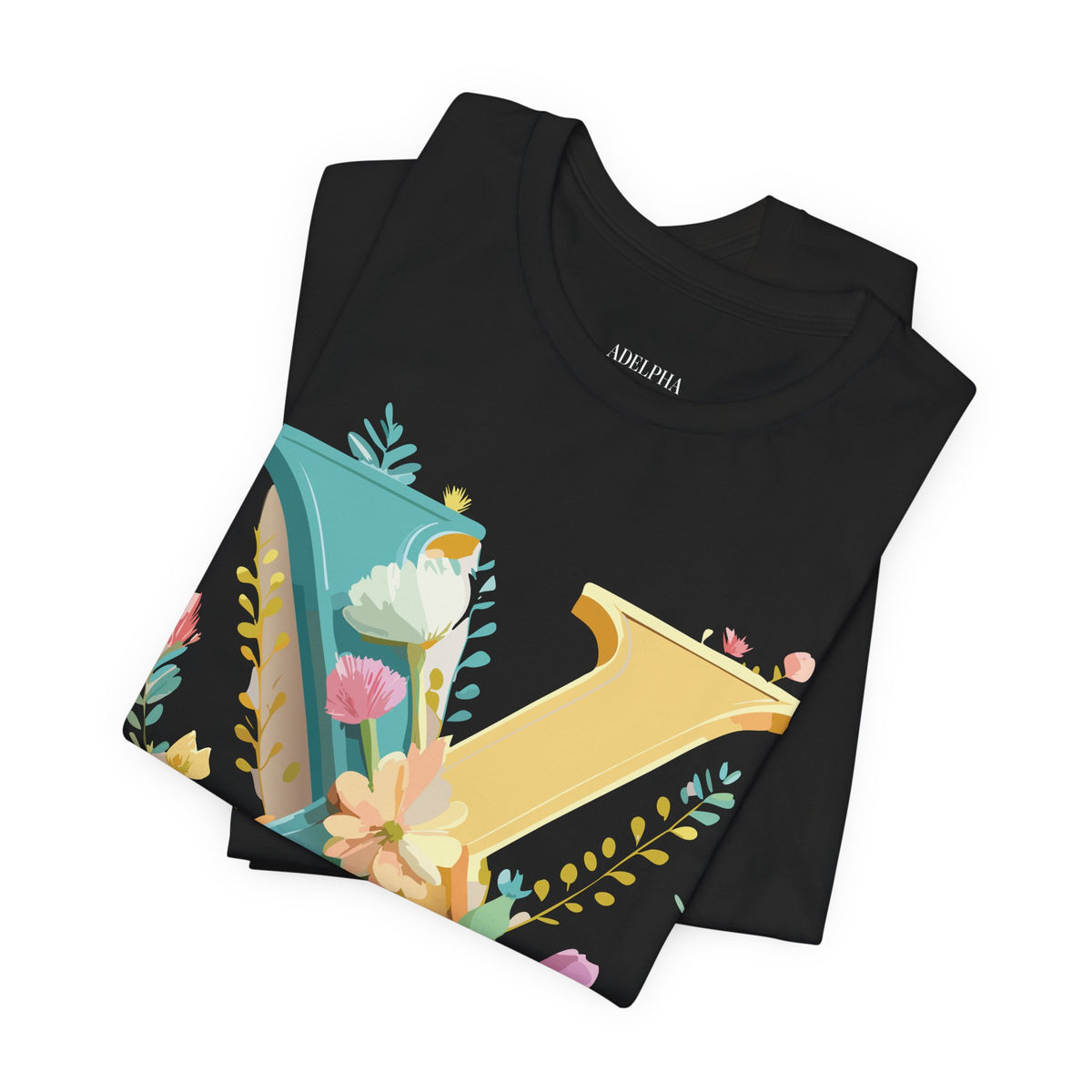 Letter X Graphic Unisex Cotton Bella+Canvas Tee with Art Letter Design