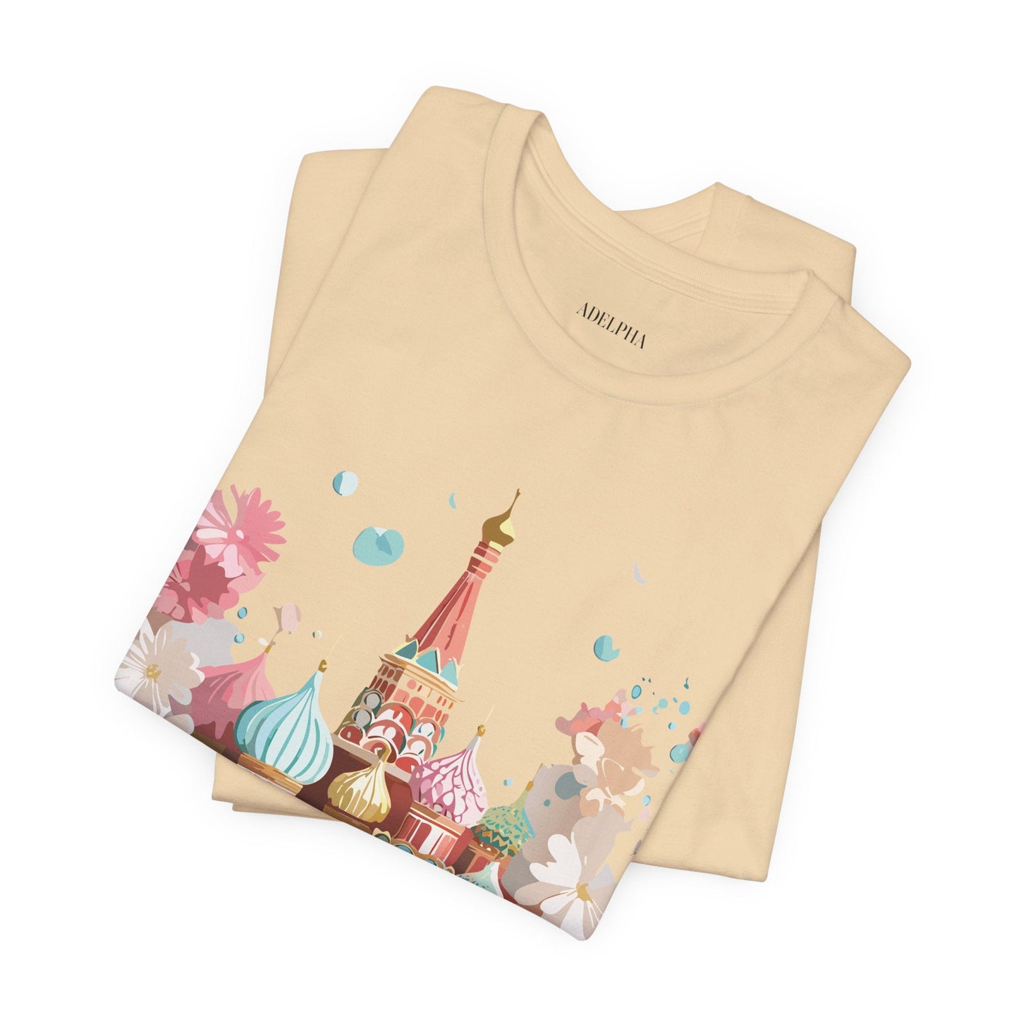 Unisex Graphic Tee With Vintage Moscow Artwork By Adelpha Premium Short Sleeve Shirt