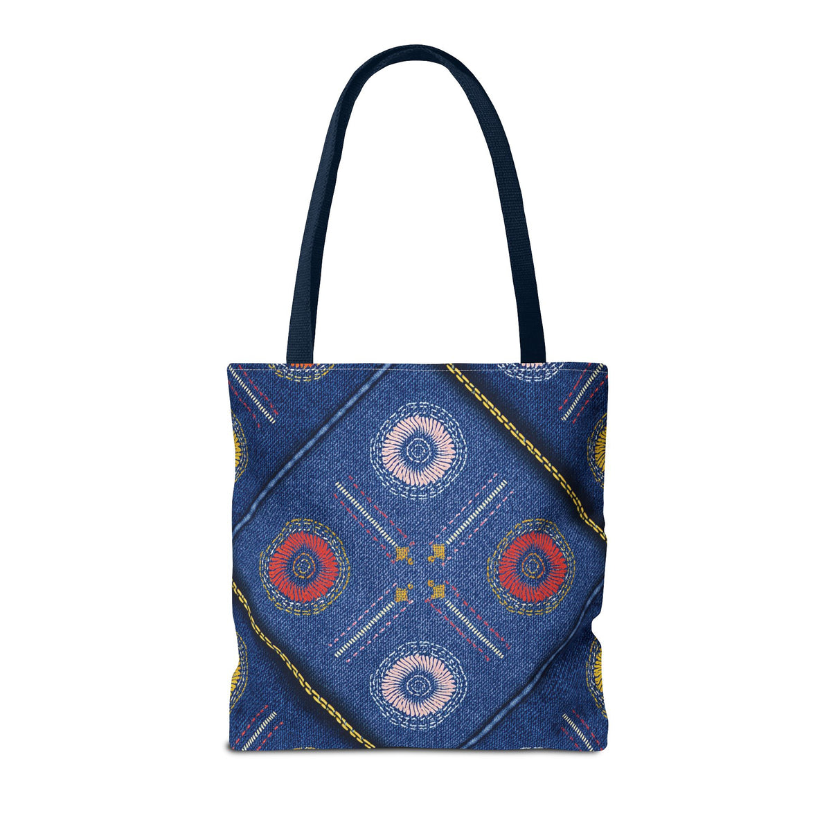 Diwali Graphic Denim Fabric Imitation Print Unisex Canvas Bag Poly Spun 3 Sizes Tote Bag 205-20