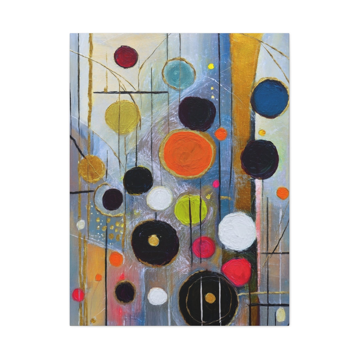 Abstract Oil Painting Print Canvas 20x24,20x30,24x30 24x32,24x36,30x40 32x48,36x48,40x60 Pine-Wood Inner Frame ABS-108