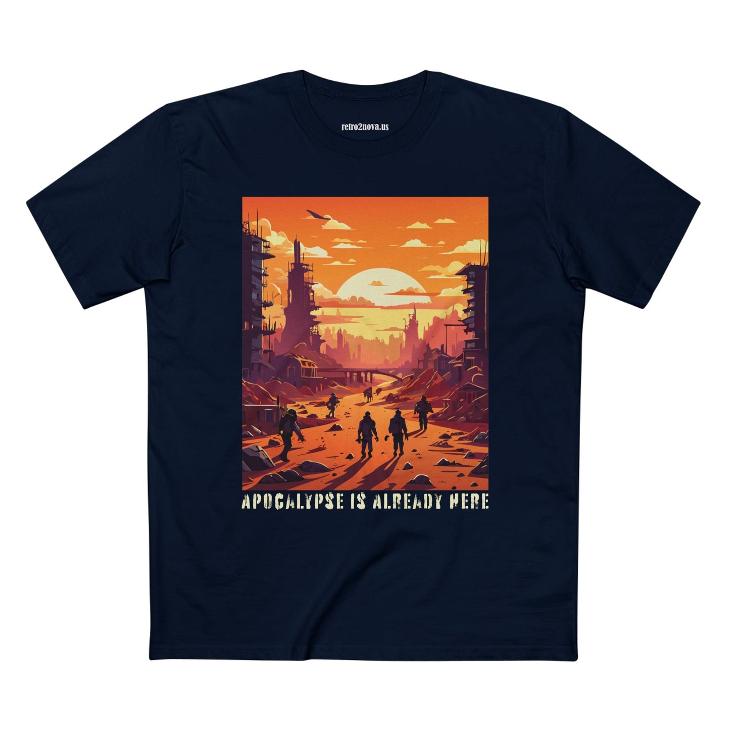 Cataclysm Shirt Doomsday Tee Unisex Premium Cotton Staple Tee Original Art Design By Retro2Nova