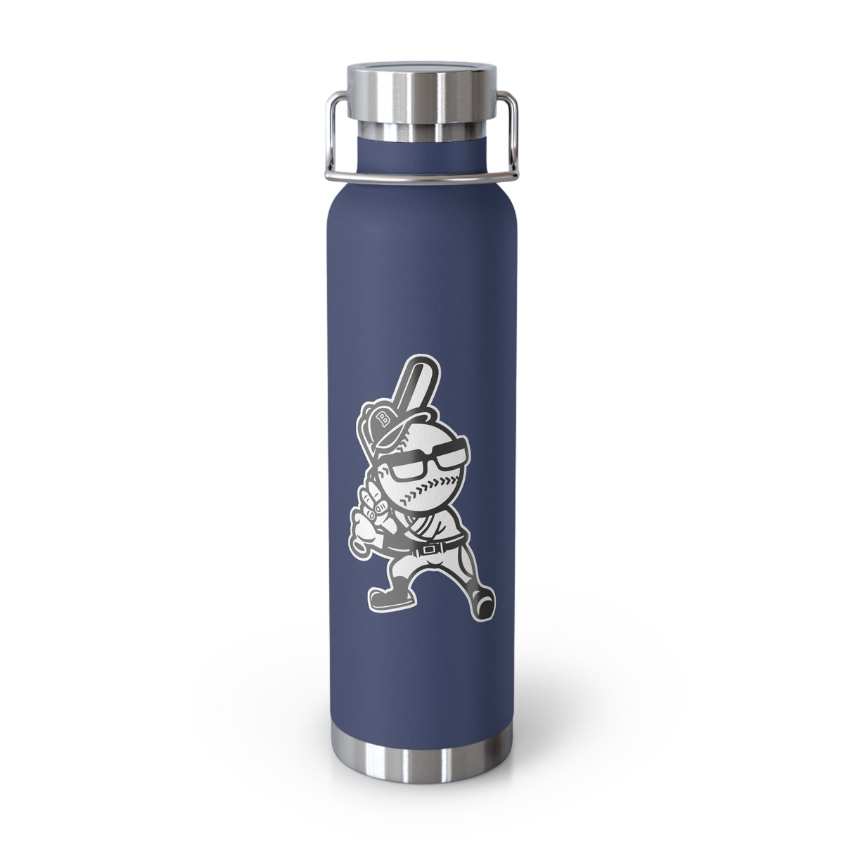 22oz Copper Insulated Water Bottle with Cartoon Design - CV9