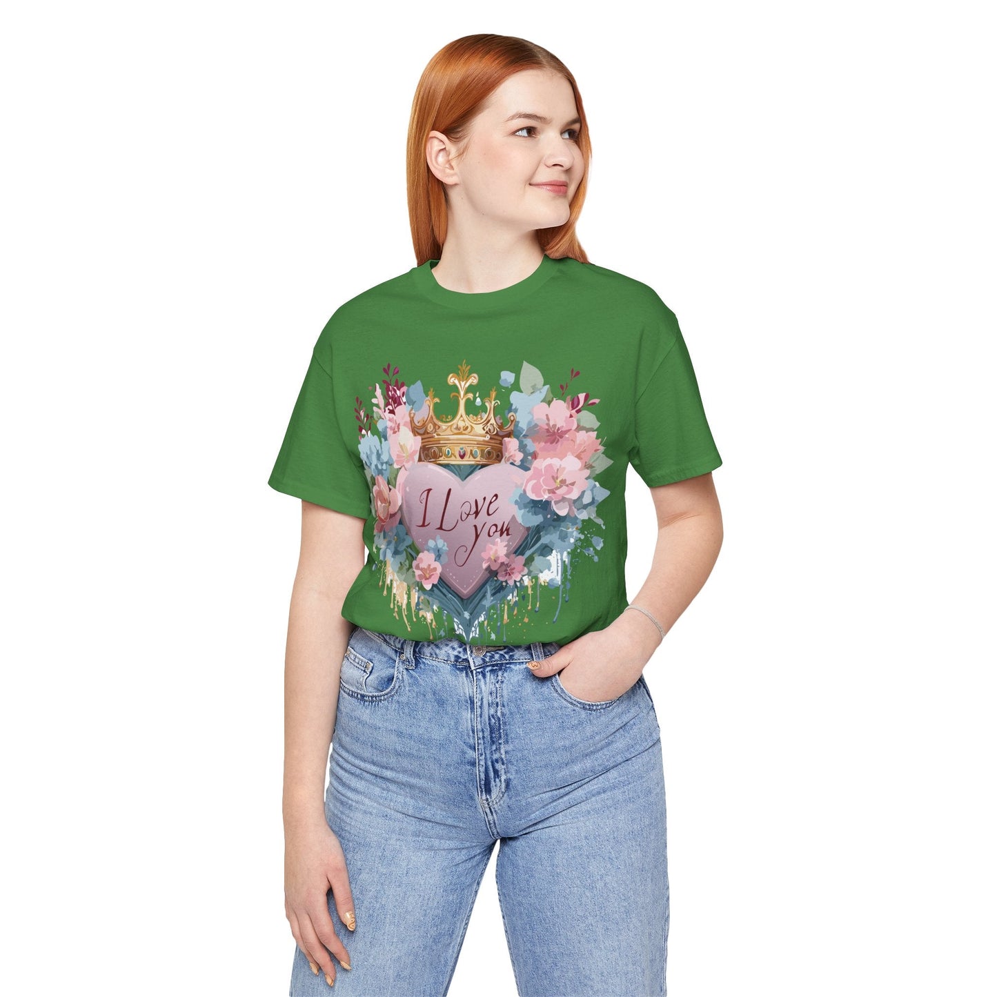 Valentine Graphic Tee Unisex Short Sleeve Jersey Shirt Adelpha Vintage Art Design