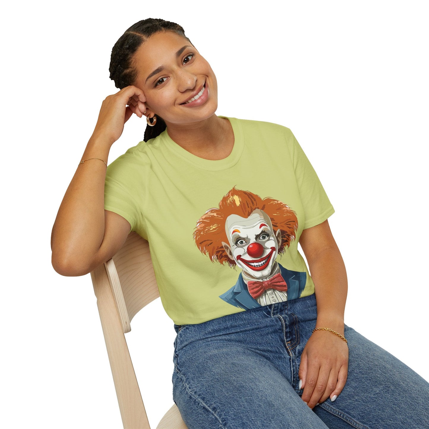 Clown Shirt Unisex Funny Man Circus Tee Softstyle Gildan 64000 Short Sleeve Shirt Premium