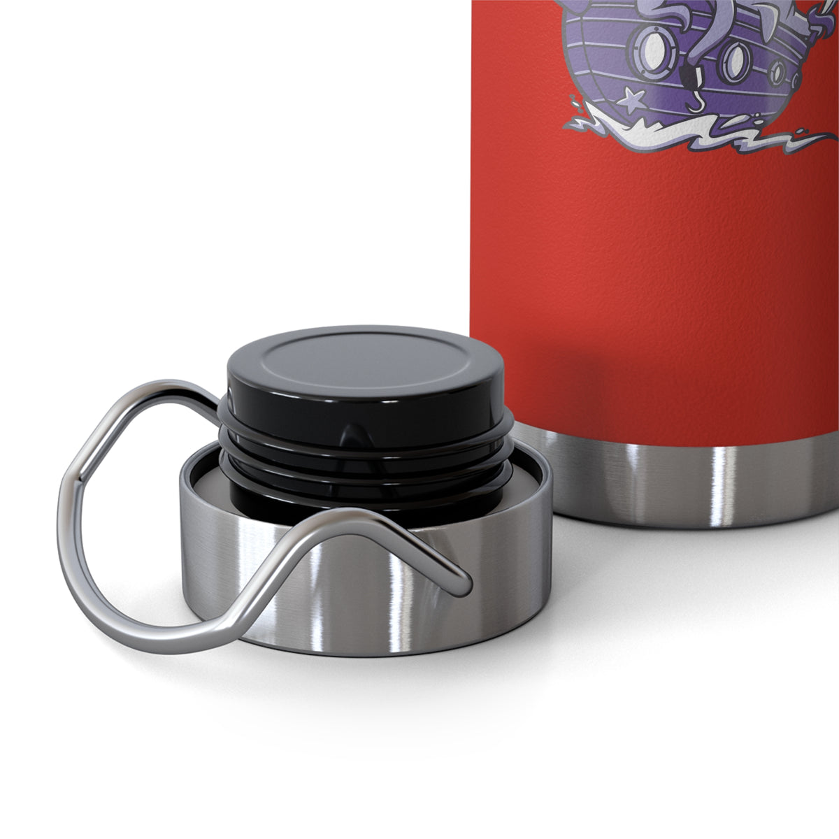 22oz Copper Insulated Water Bottle with Cartoon Design - CV79