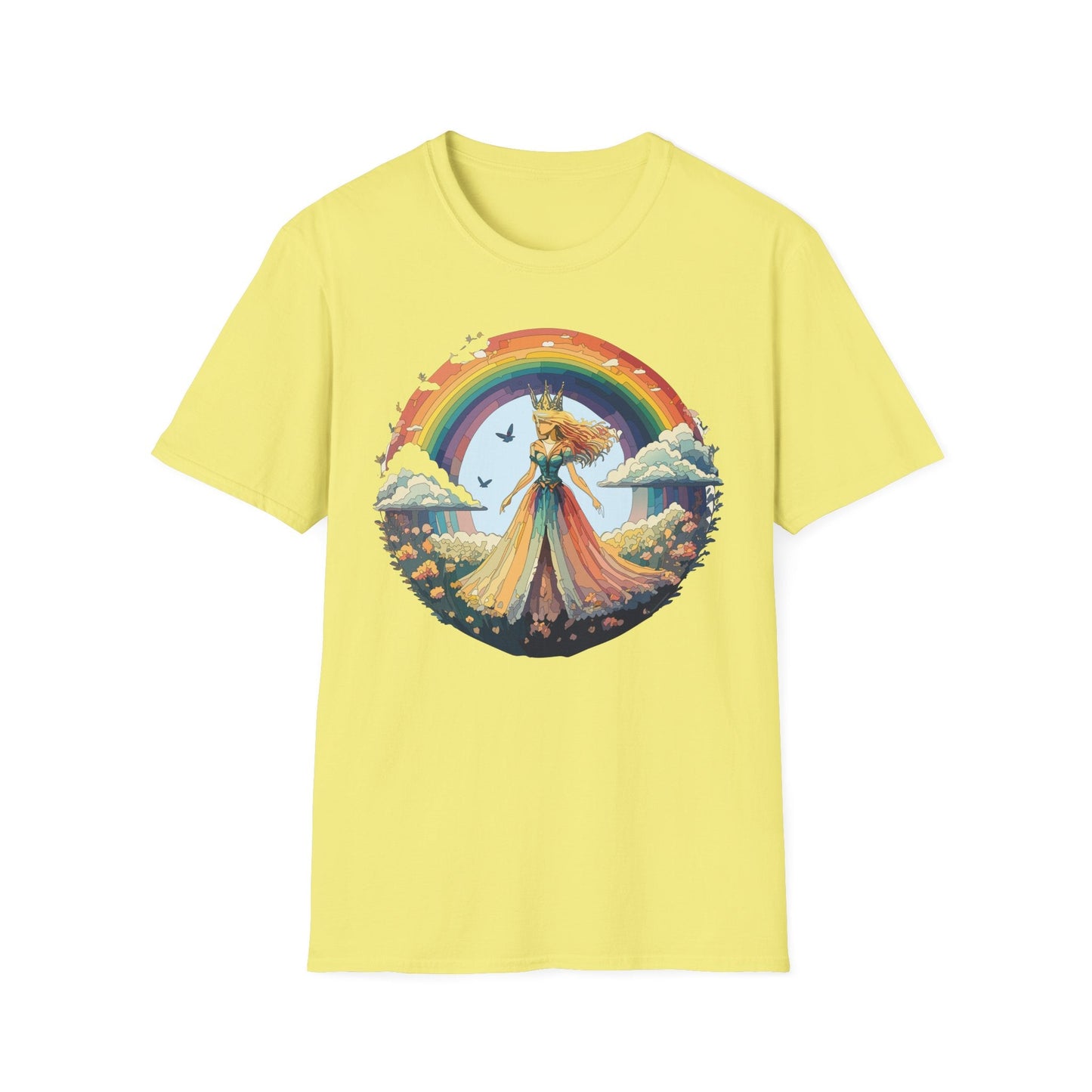 Womens Graphic T Shirt Art Design Tee Softstyle 64000 Unisex Lightweight Cotton Fabric