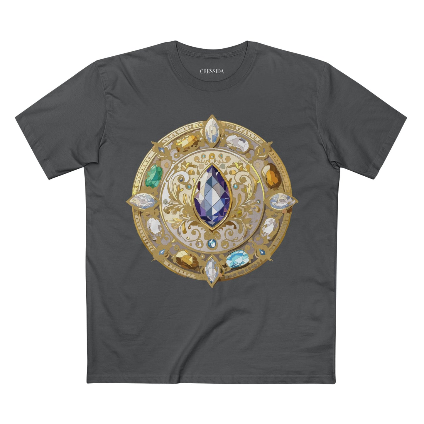 Medallion Graphic T-Shirt Unisex 100 Cotton With Gold Art Design Medal Tee 16