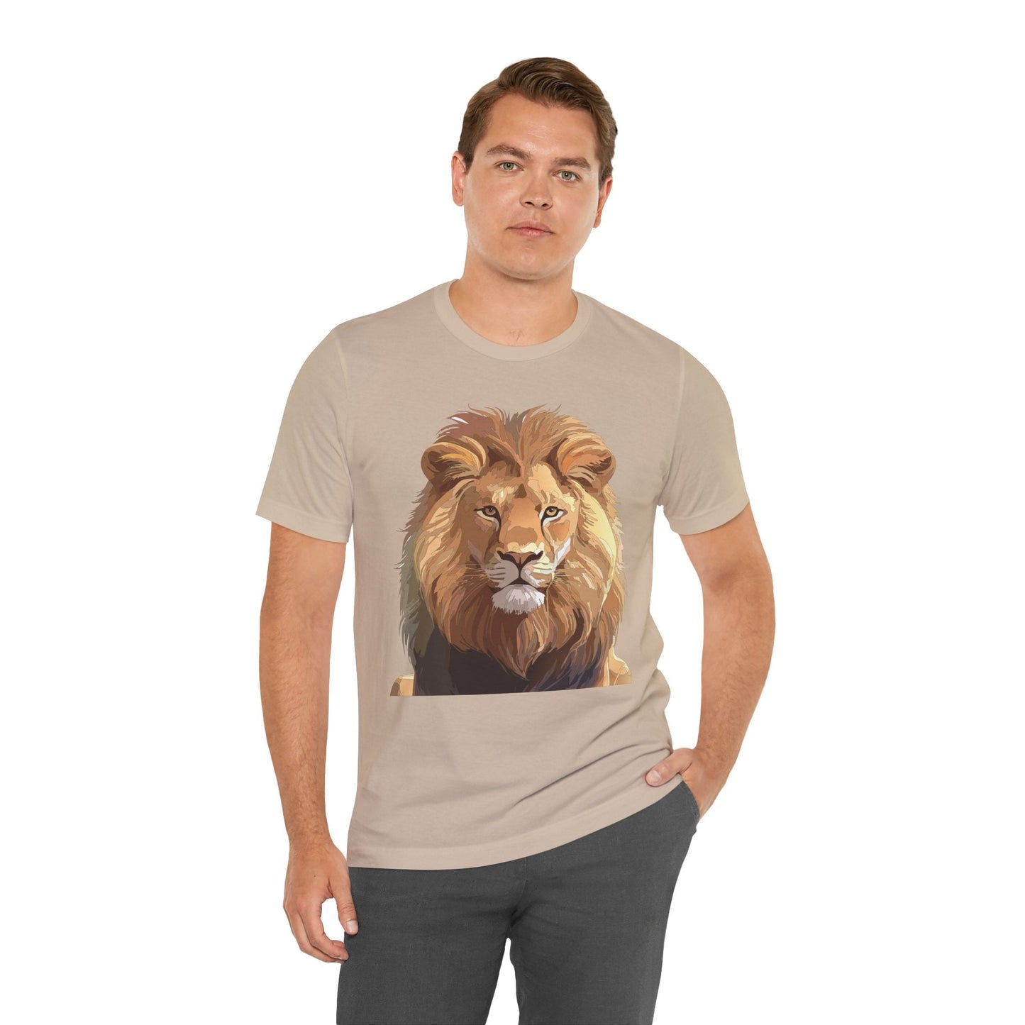 Unisex Animal Art Tee Shirt With Wild Animals Design Gildan 64000 Softstyle Cotton