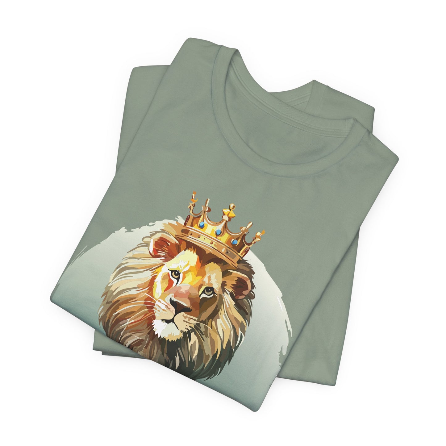 Regal Lion Short Sleeve Tee, Animal Shirt, Lion Tee, Unisex Top, Birthday Gift, Shirt with Animal design