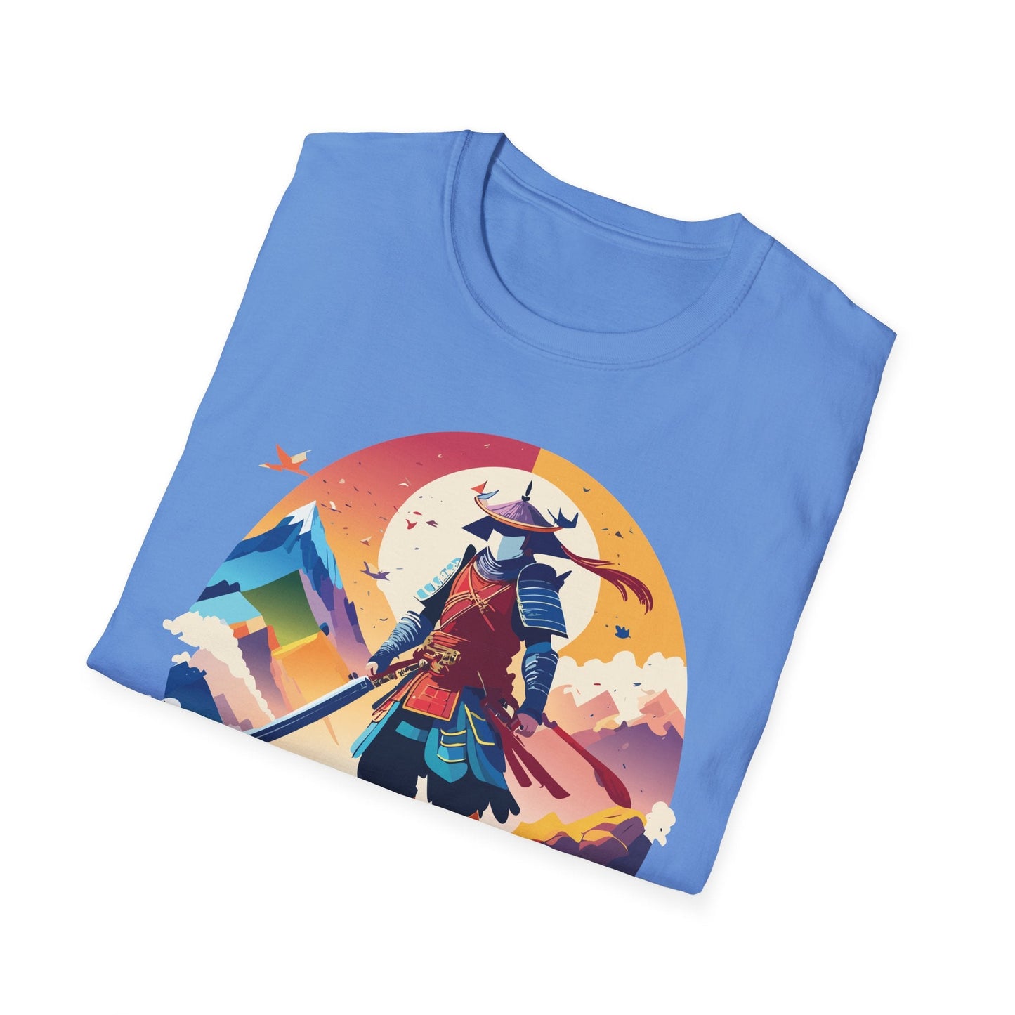 Samurai T Shirt Unisex Softstyle Gildan 64000 100 Percent Ring Spun Cotton Tee For Everyday Wear