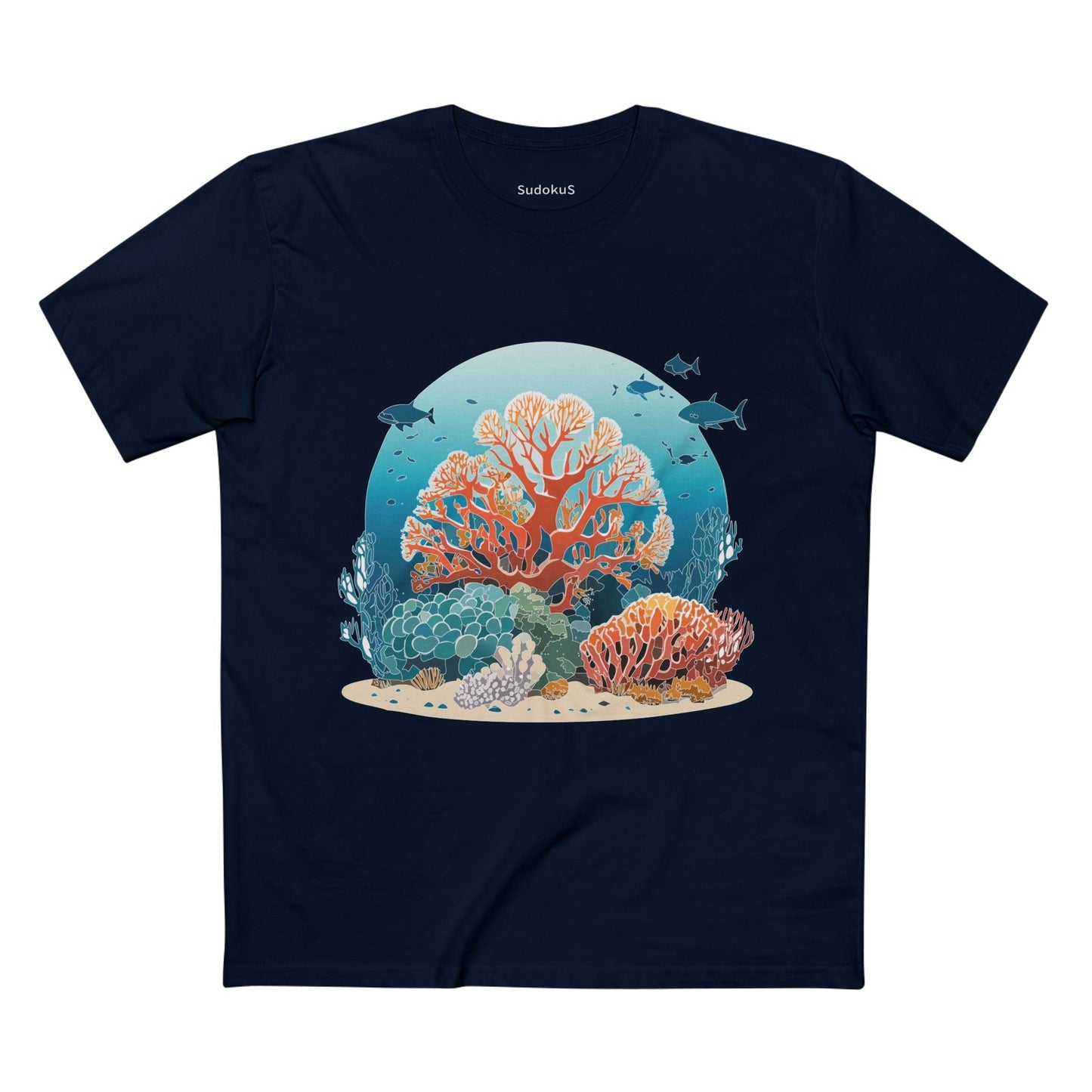 Ocean Coast Graphic Unisex 100 Cotton Staple Tee 3