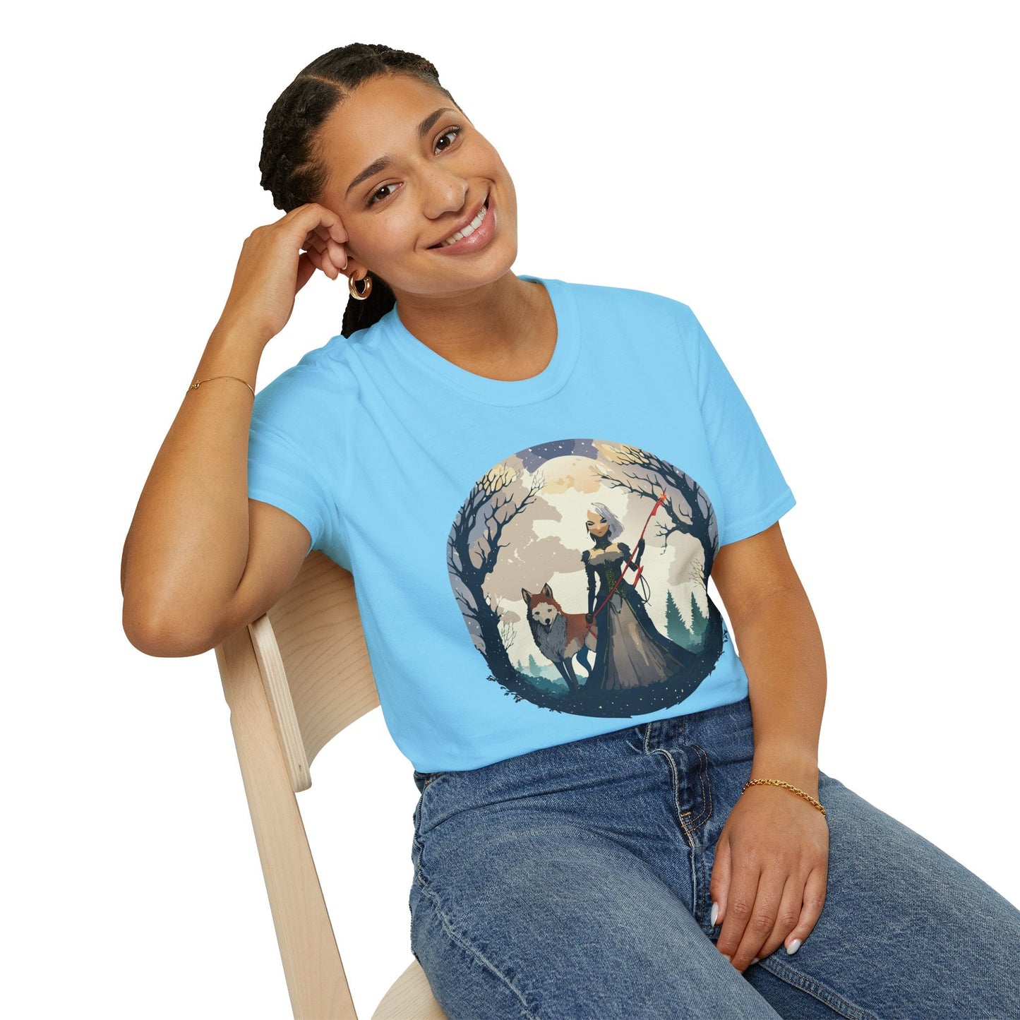 Womens Graphic T Shirts Ladies Art Design Tee Unisex Softstyle Cotton Tee Everyday Comfort
